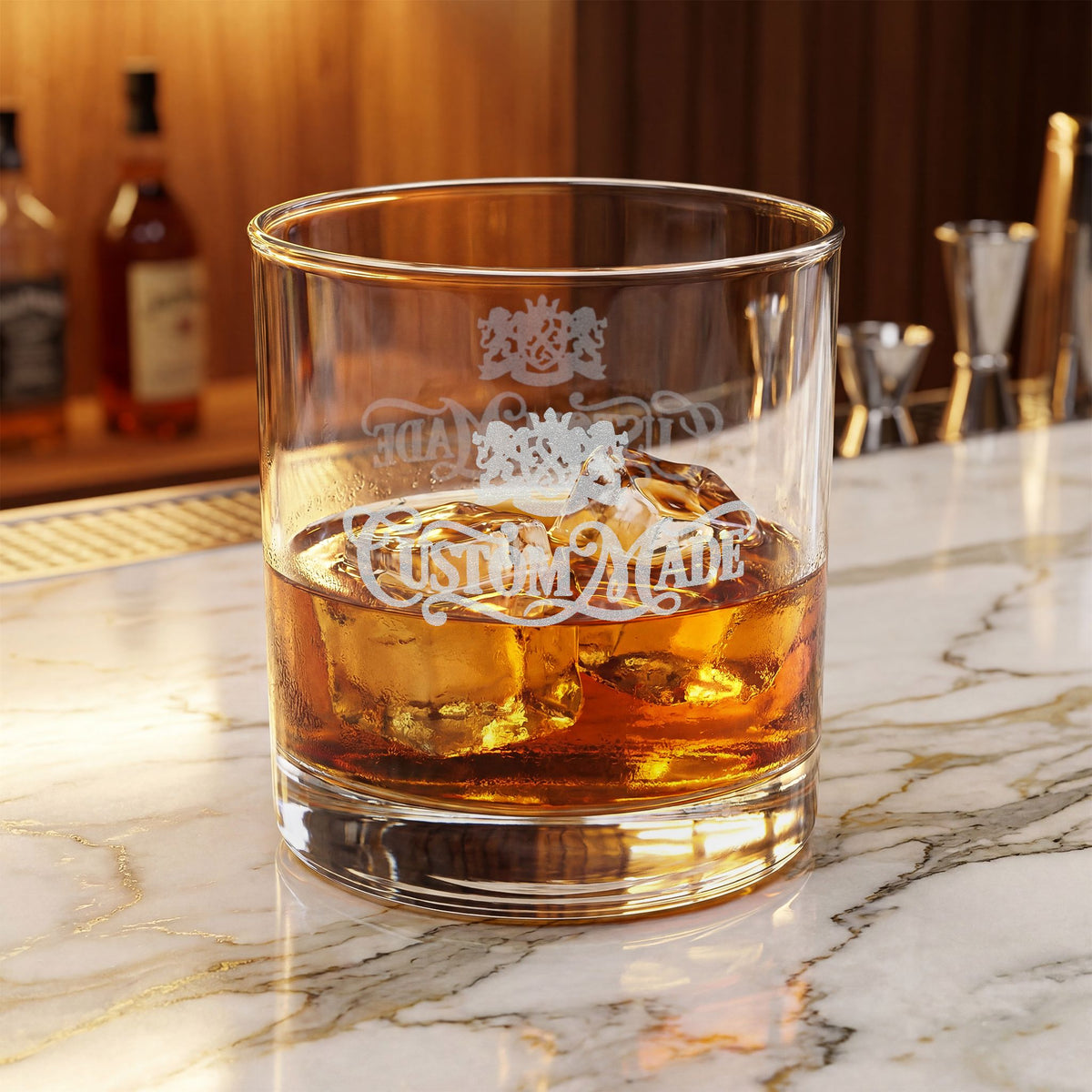 Engraved Whiskey Glass 10.5oz Bar Gift