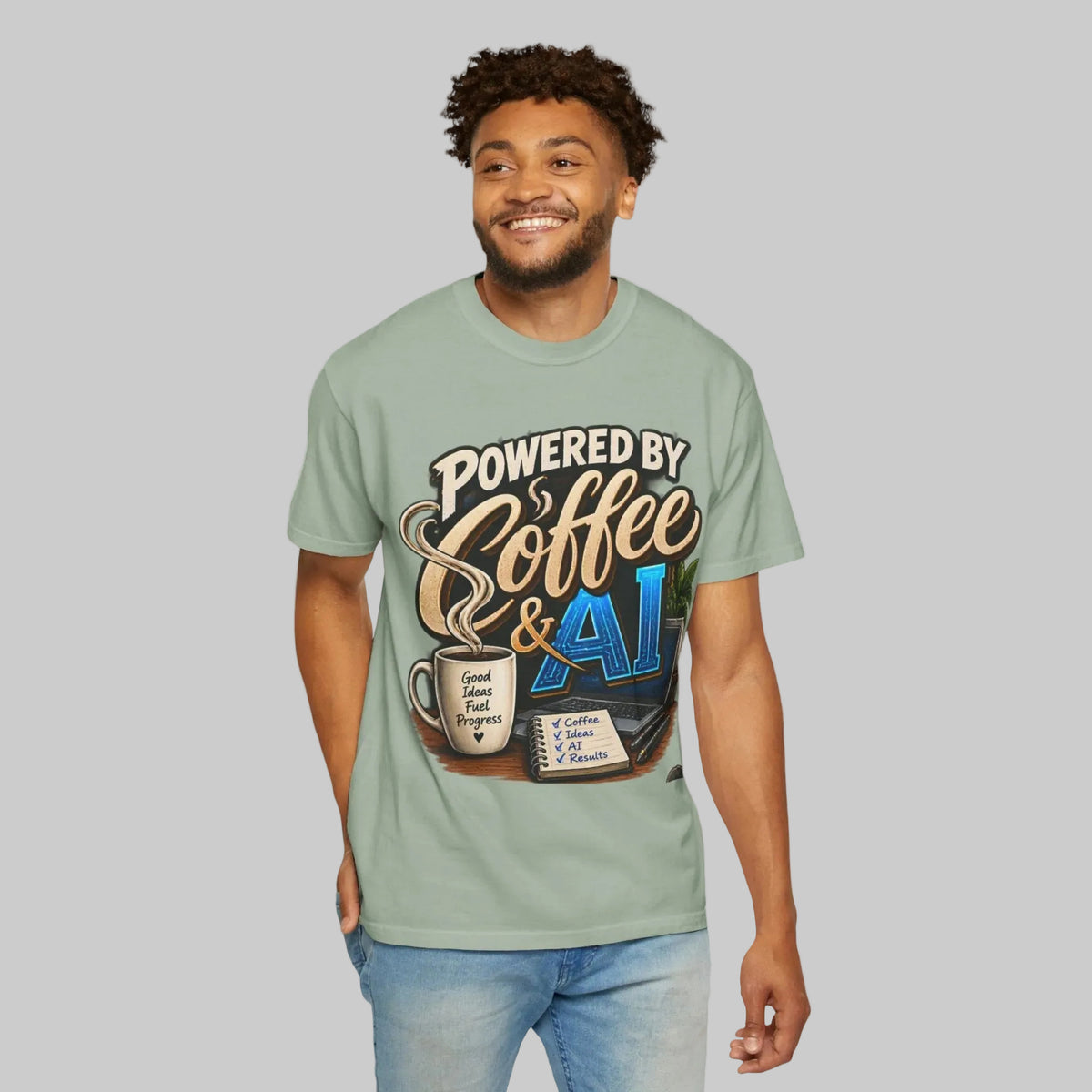 Powered by Coffee & AI T-Shirt