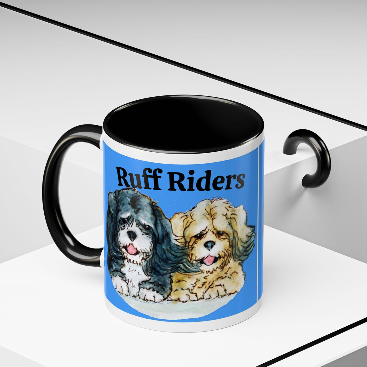 Ruff Riders Coffee Mug — Cute Dog Lovers Accent Mug (11/15oz)