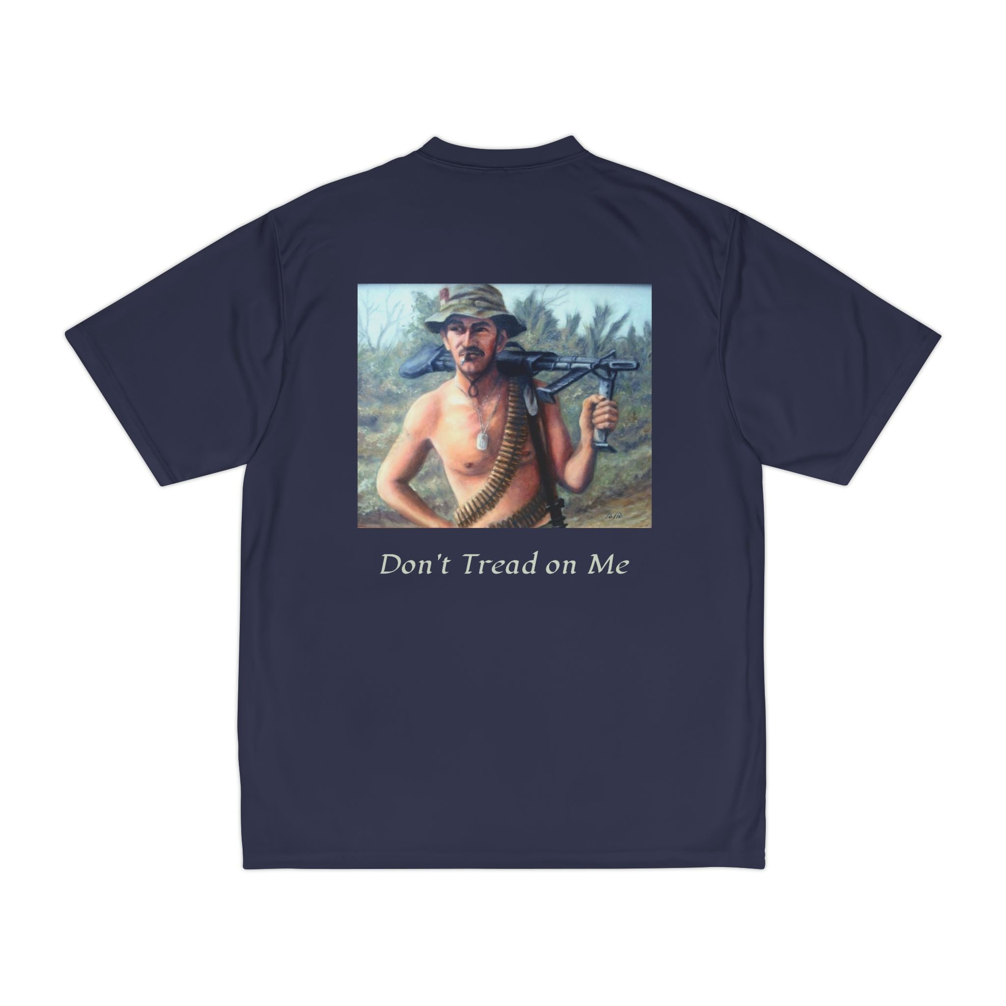 Men's Graphic Performance T-Shirt: 'Never Forget', 'Don't Tread on Me' Painted by Studio Blitz