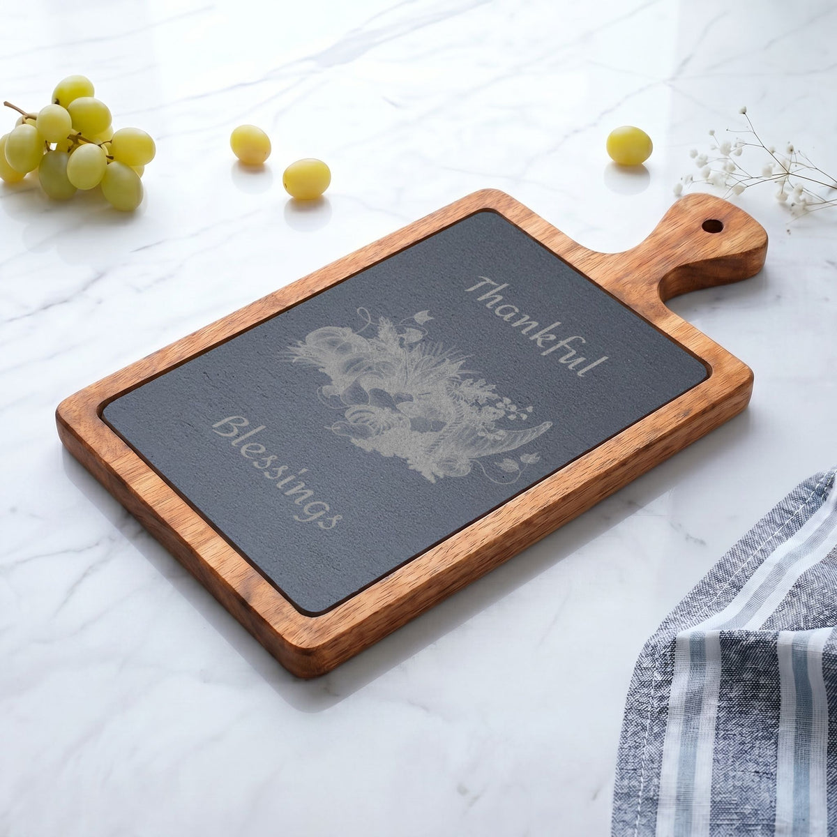 Charcuterie Board Thankful Blessings Designed by Studio Blitz