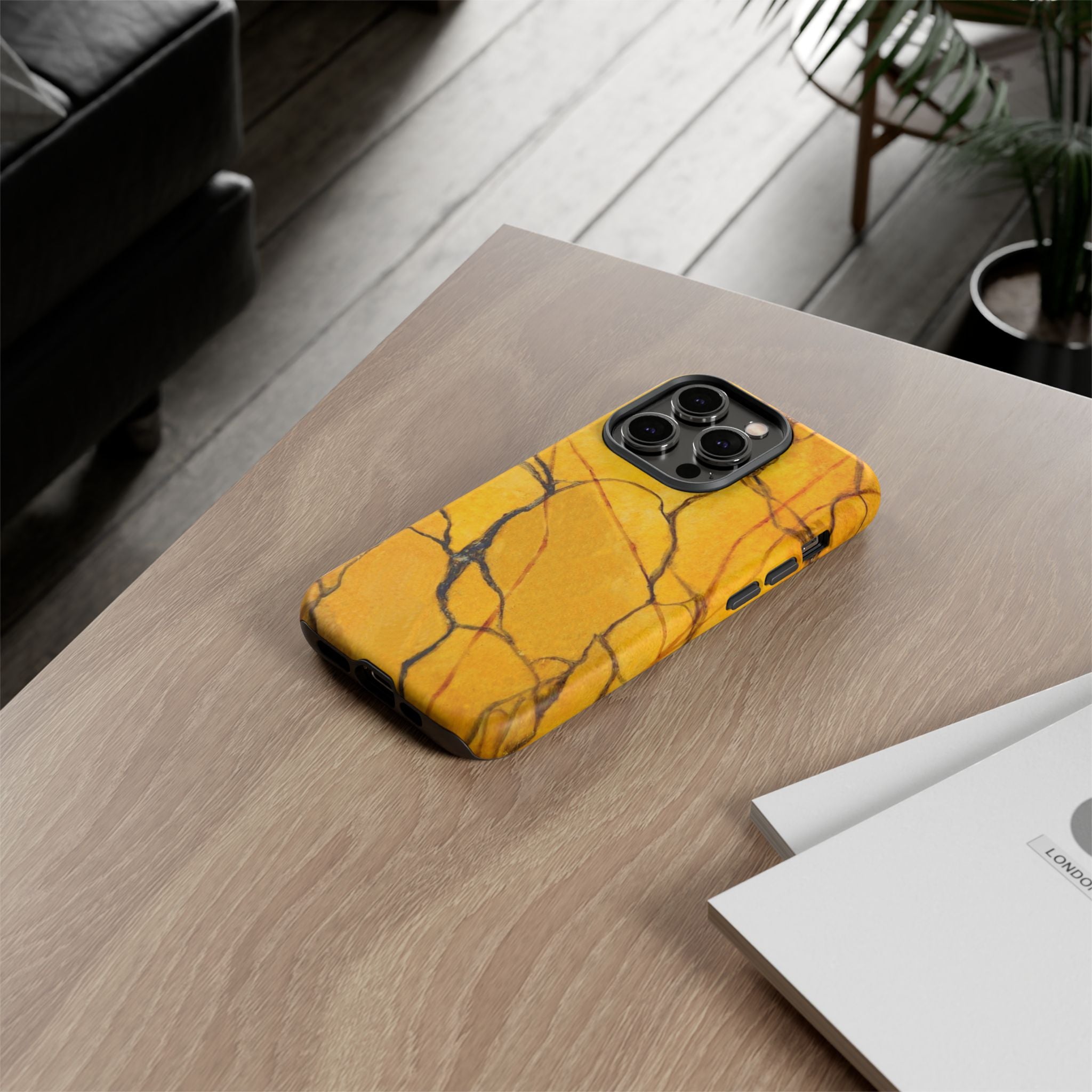 Phone Case - Sexy Gold Marble Design with Tough Protective Cover