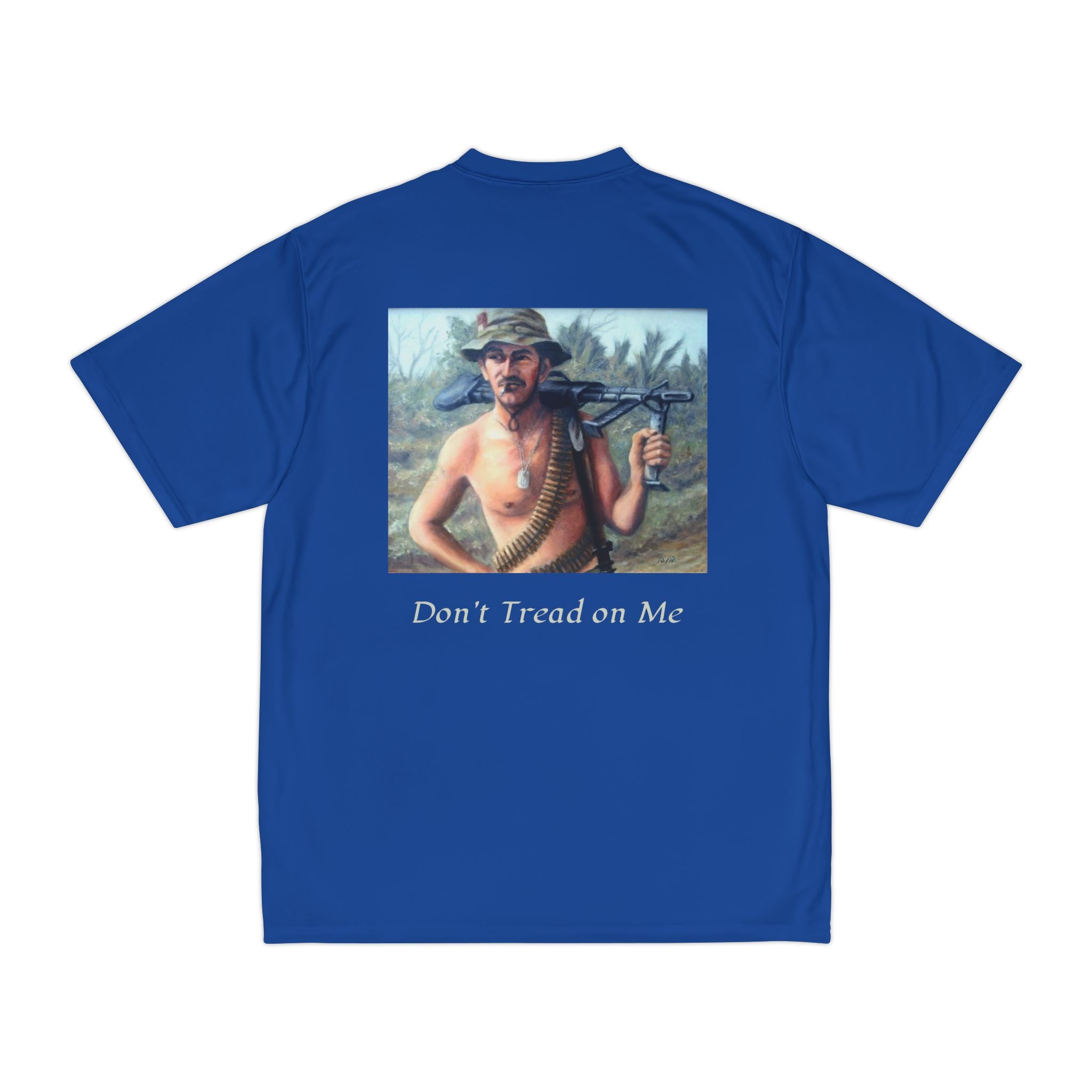 Men's Graphic Performance T-Shirt: 'Never Forget', 'Don't Tread on Me' Painted by Studio Blitz