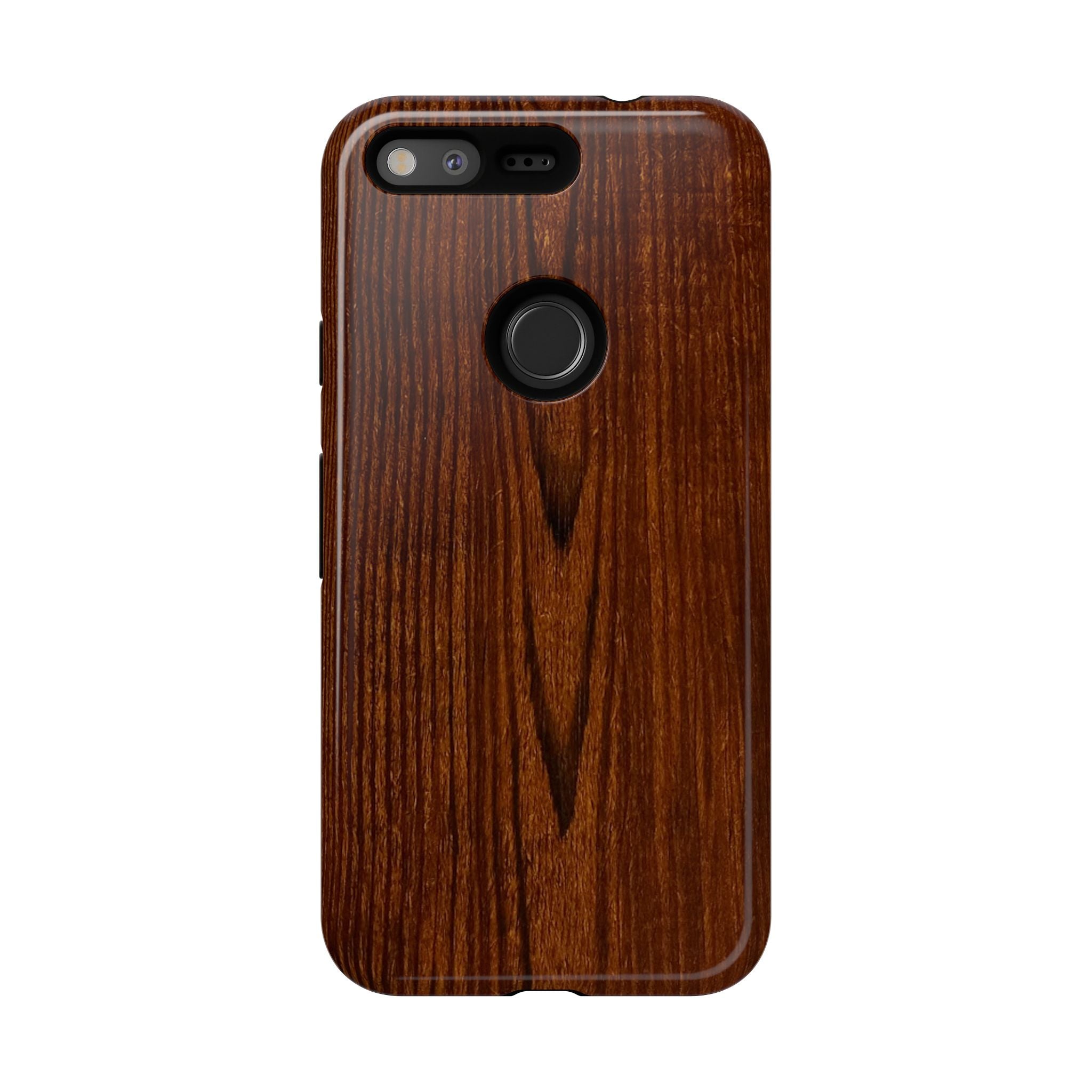 Phone Case in Fine Wood Grain Design with rustic, rugged good looks with toughness and durability for UV and impact resistance protection