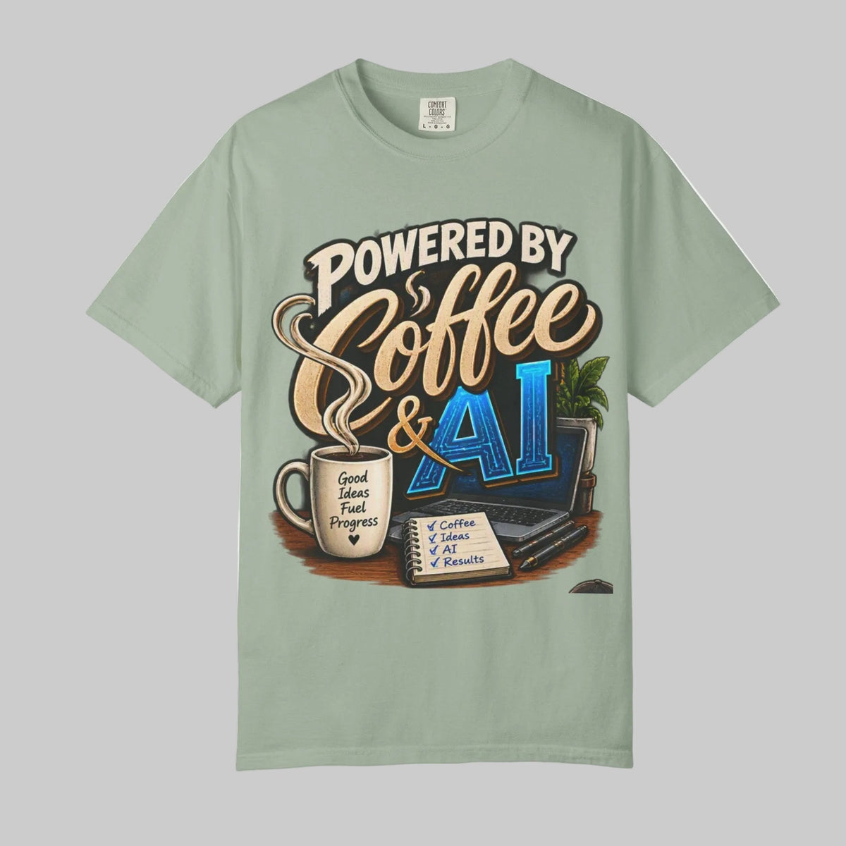 Powered by Coffee & AI T-Shirt