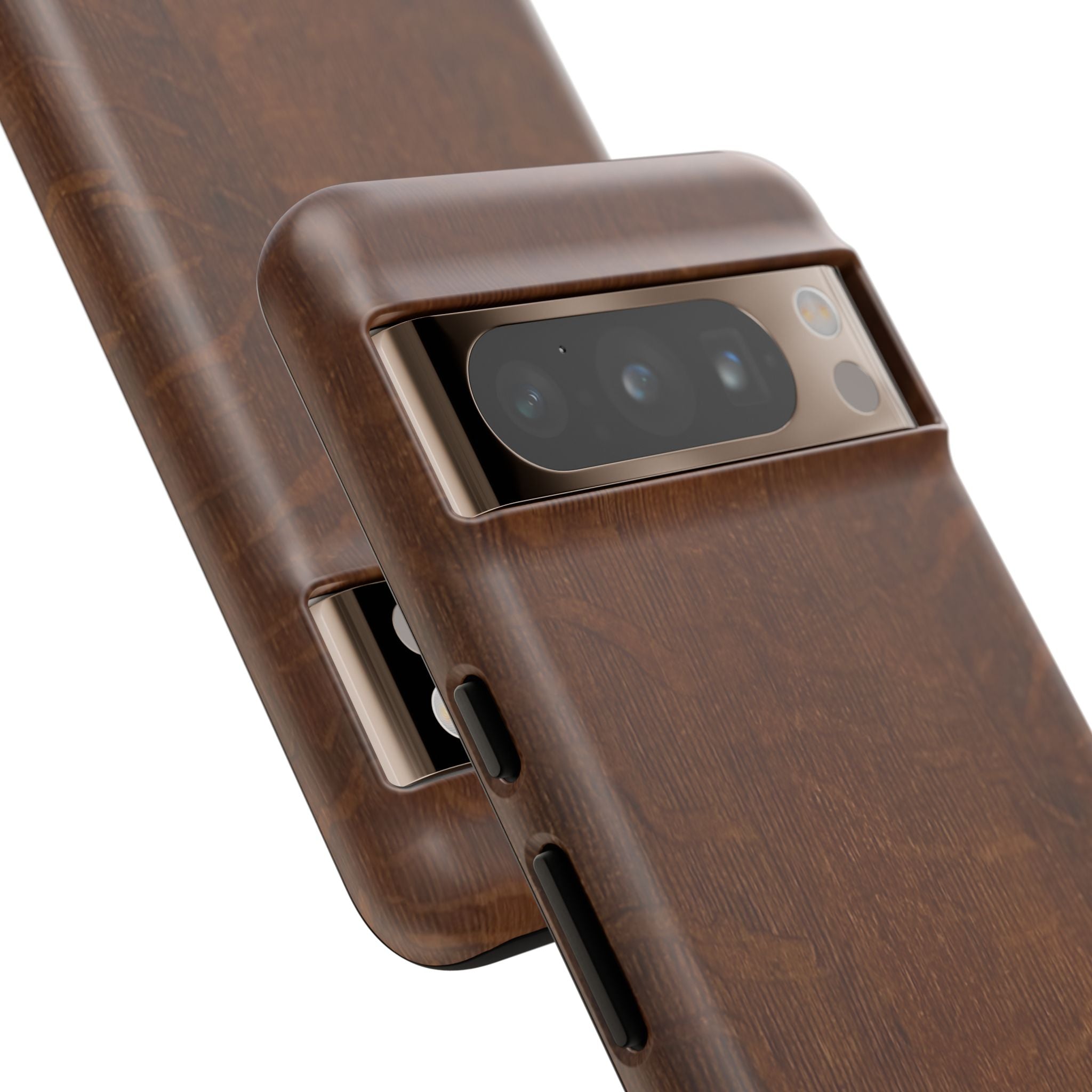 Phone case with 3D Wrap Unique Wood Grain Design - Tough and Durable in Glossy or Matte finish