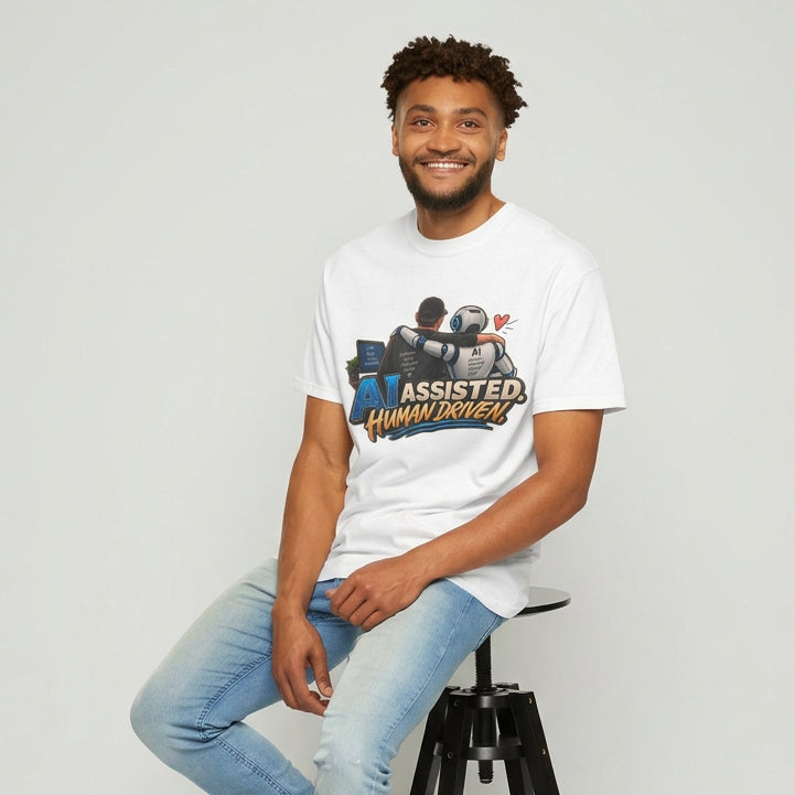 AI Assisted Human Driven Graphic T-Shirt