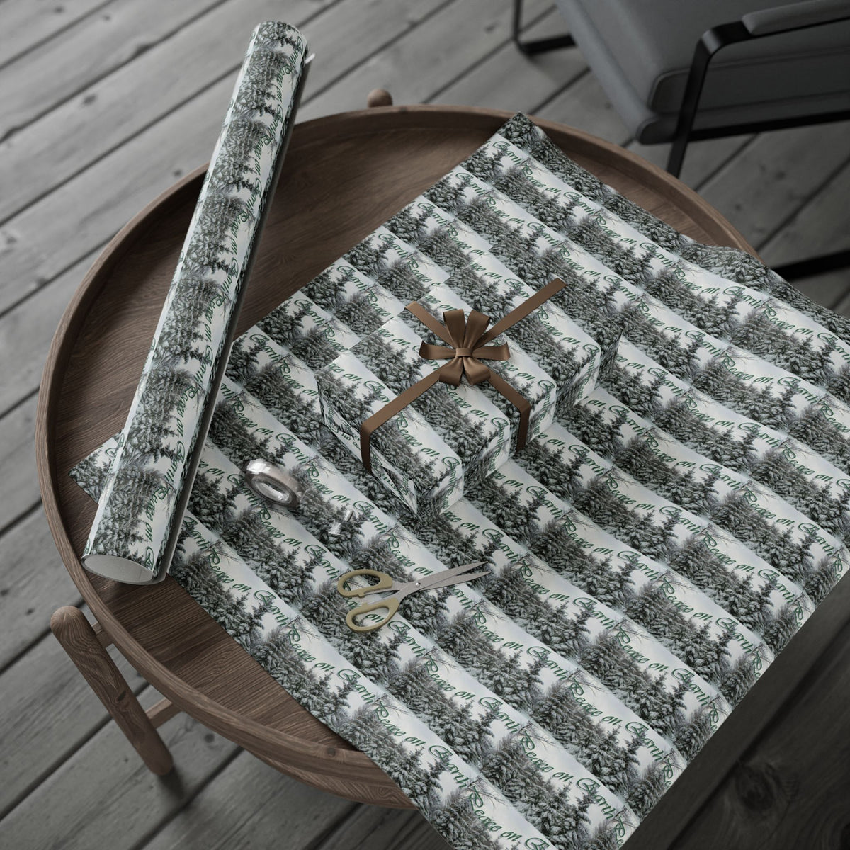 Elegant Holiday Gift Wrapping Paper by Studio Blitz
