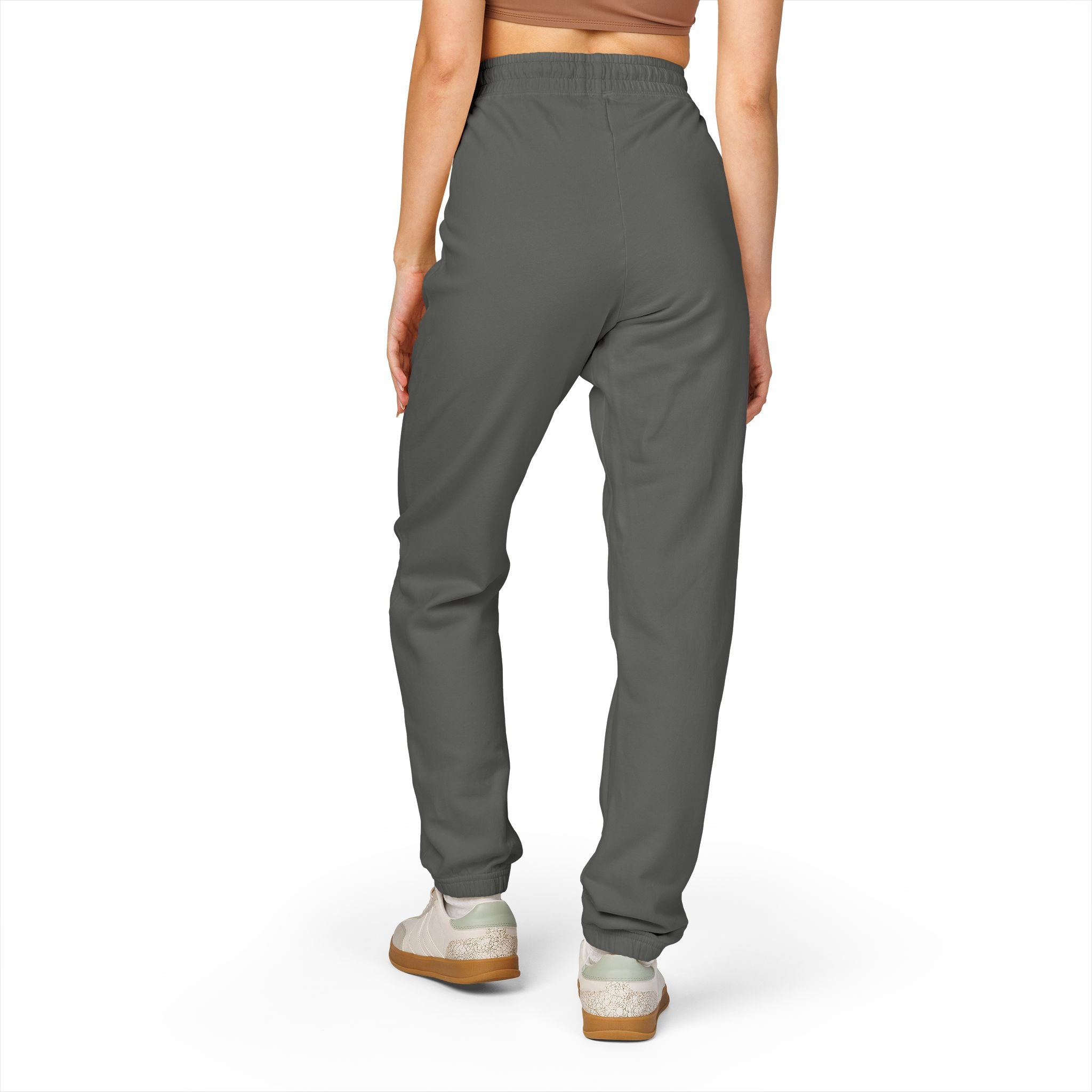Fleece Sweatpants - Vibrant Cannabis Leaf Design by Studio Blitz