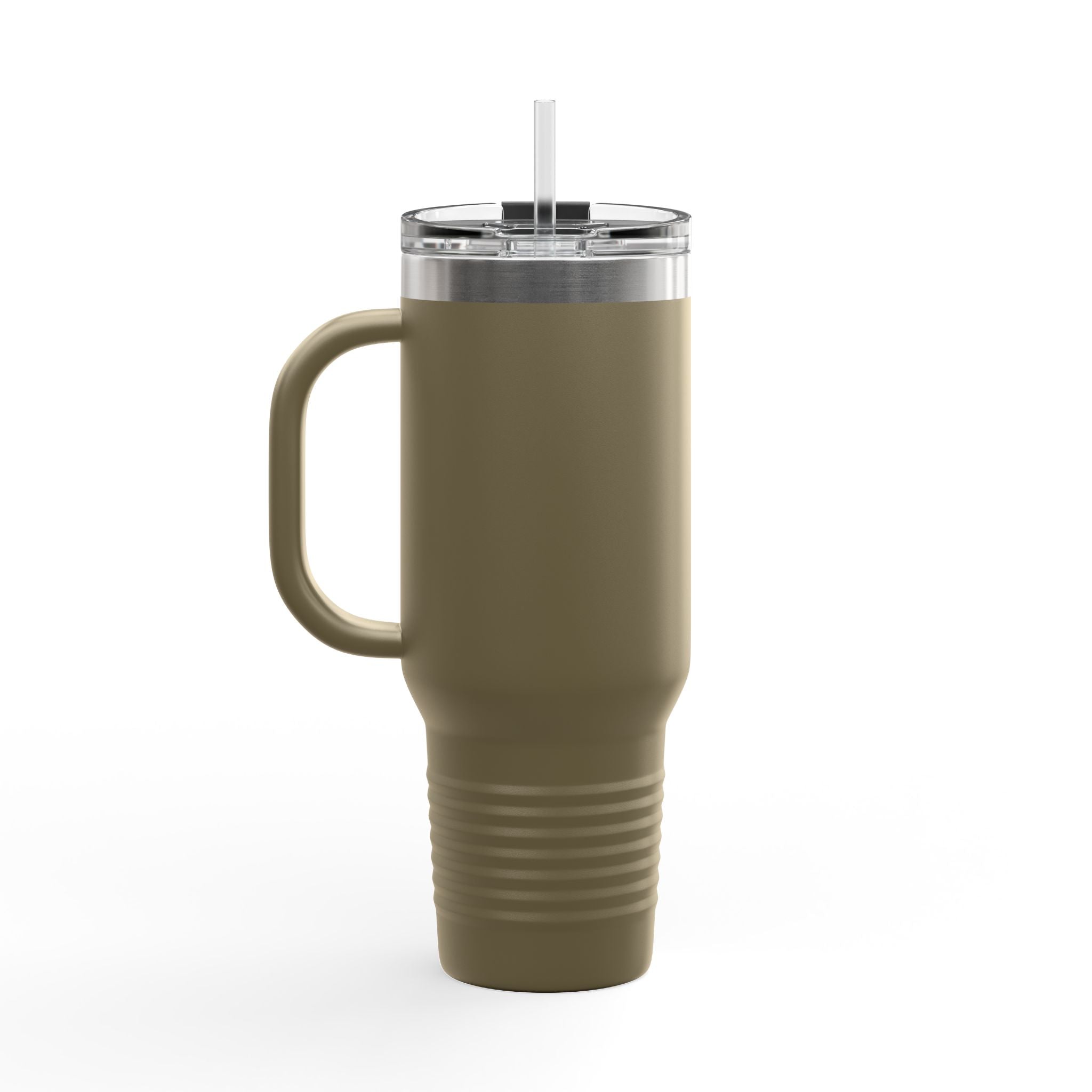 40oz Insulated Travel Mug — American Flag Cannabis Leaf Design