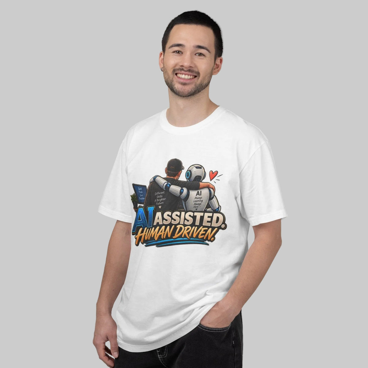 AI Assisted Human Driven Graphic T-Shirt
