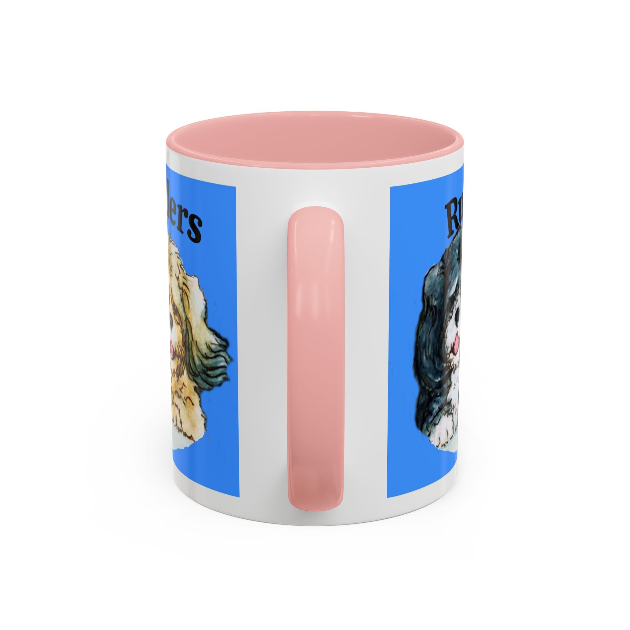 Ruff Riders Dog Mug — Cute Dog Car Riding Duo Accent Mug (11/15oz)