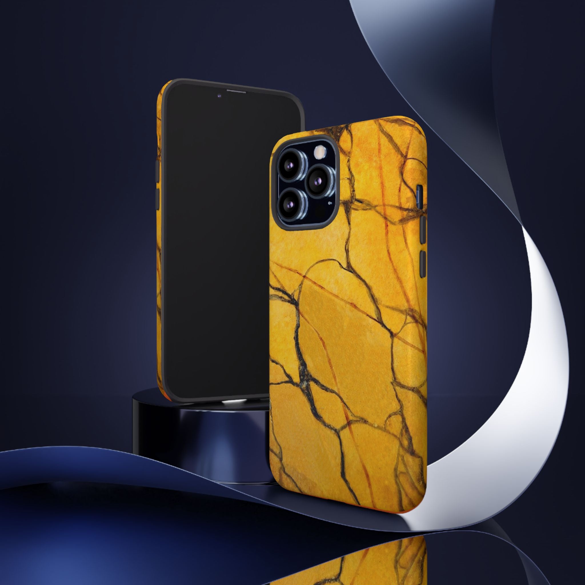 Phone Case - Sexy Gold Marble Design with Tough Protective Cover