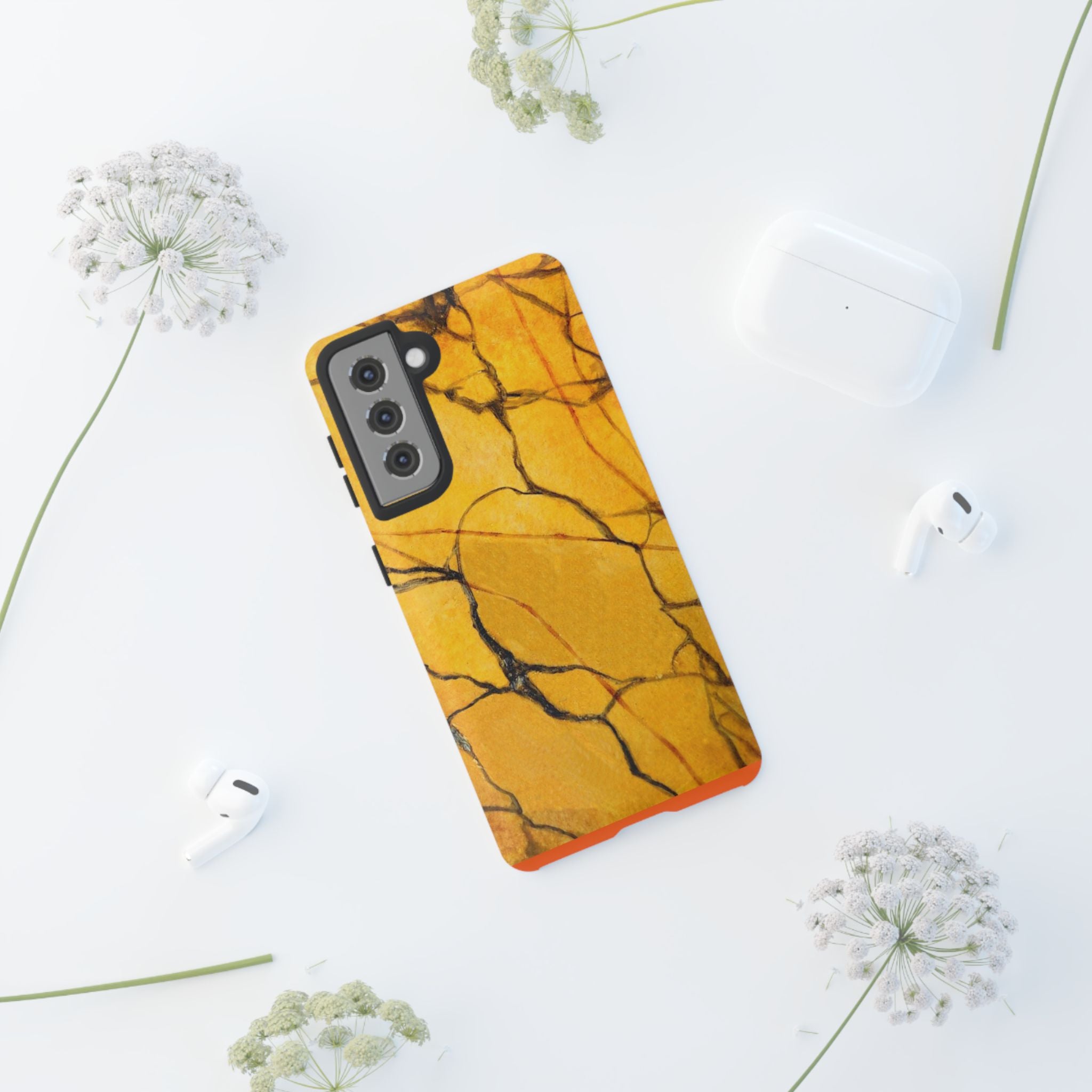 Phone Case - Sexy Gold Marble Design with Tough Protective Cover