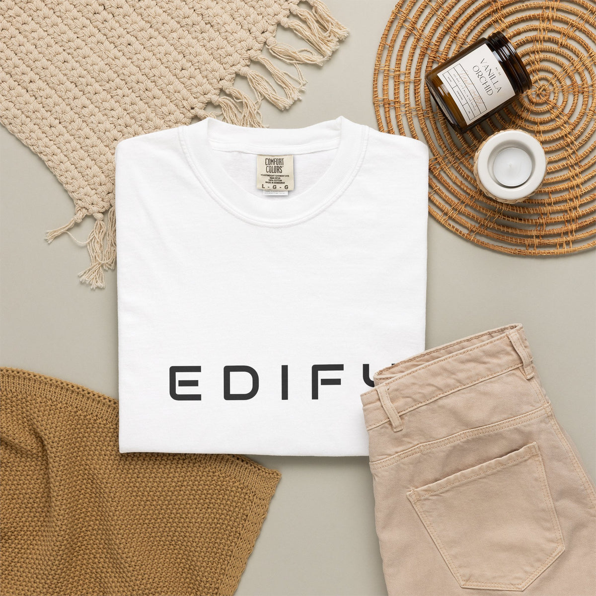 Edify Minimalist Lettering T-Shirt