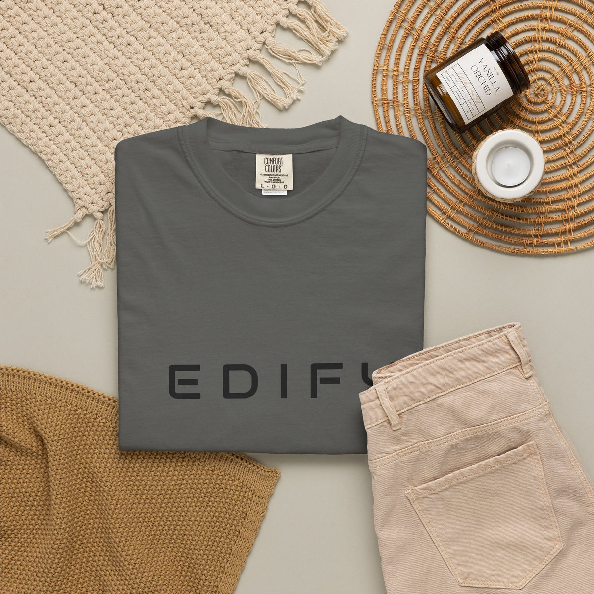 Edify Minimalist Lettering T-Shirt