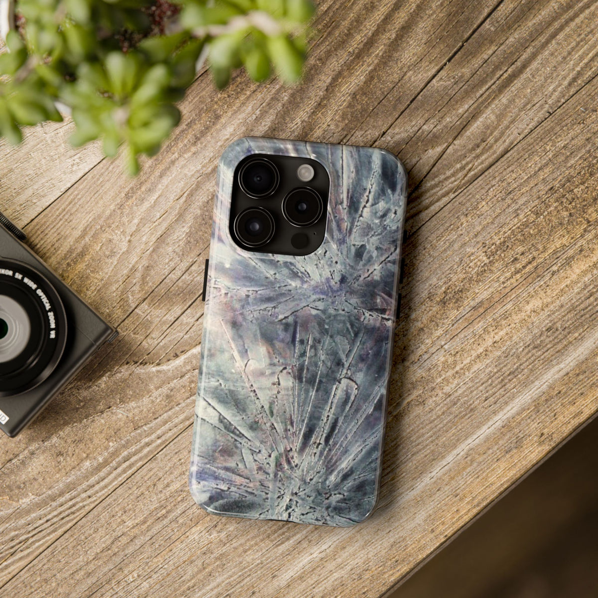 Phone Case with A Burst of Abstract Art Design by Studio Blitz