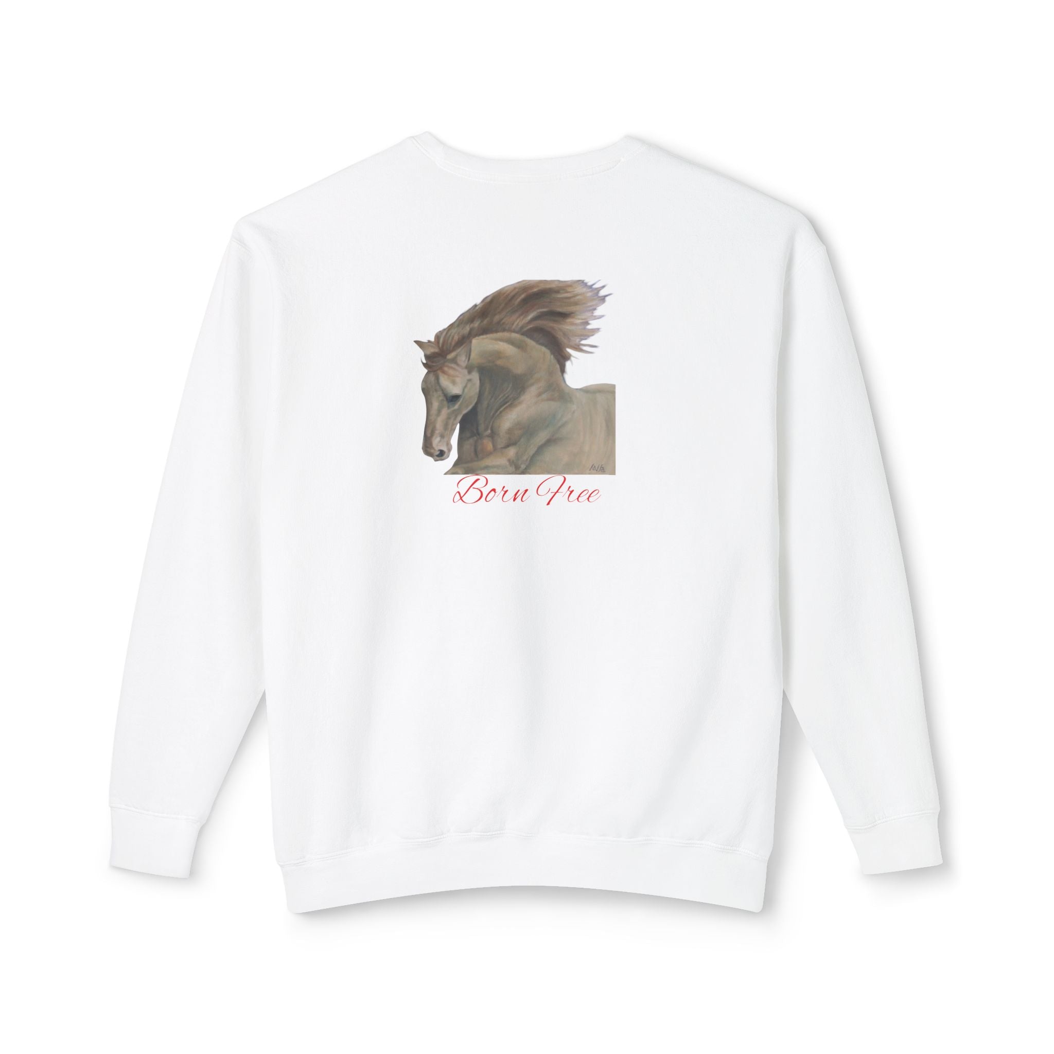 Horse Lovers Unisex Sweatshirt - Wild & Free Art Design by Studio Blitz