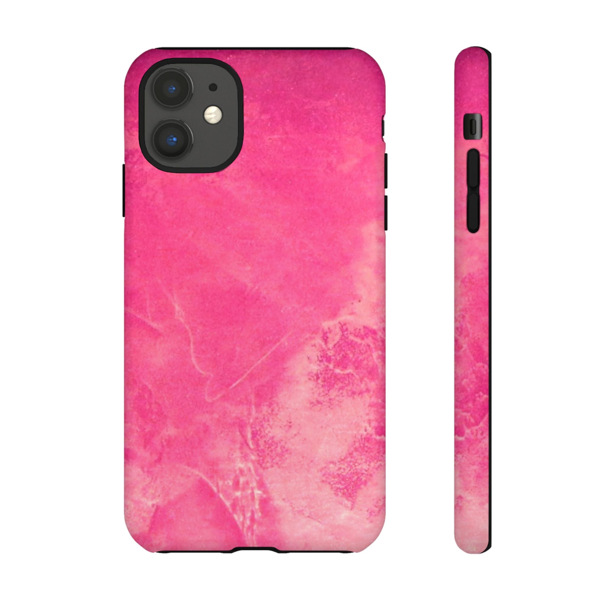 Phone Case - Pink Abstract Art Design - durable & stylish