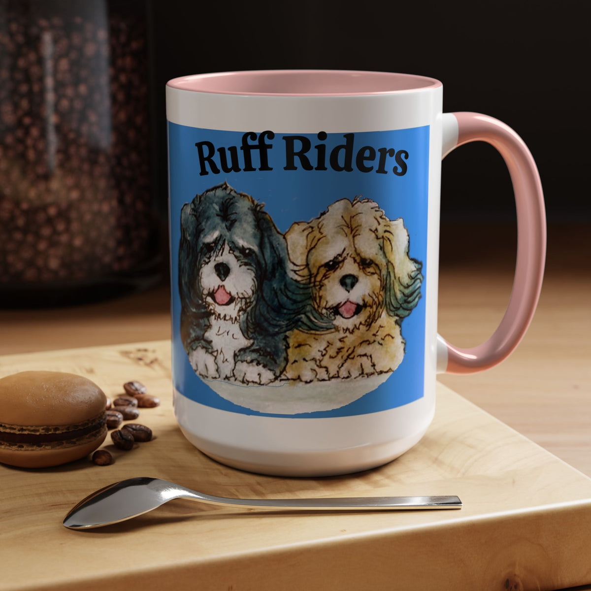 Ruff Riders Coffee Mug — Cute Dog Lovers Accent Mug (11/15oz)