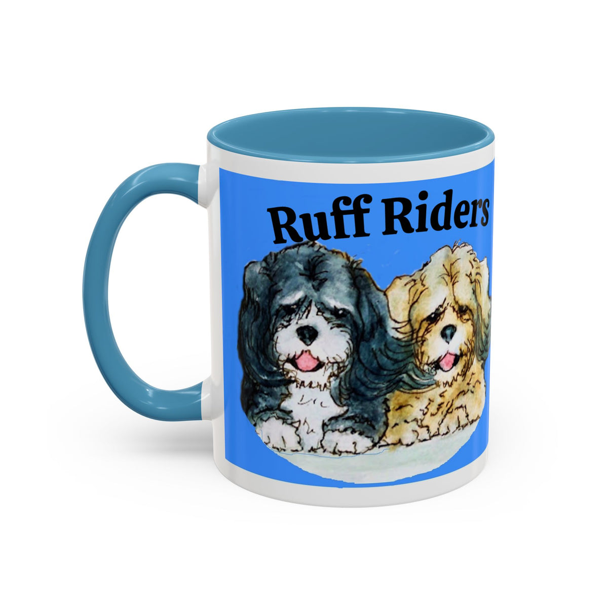 Ruff Riders Coffee Mug — Cute Dog Lovers Accent Mug (11/15oz)