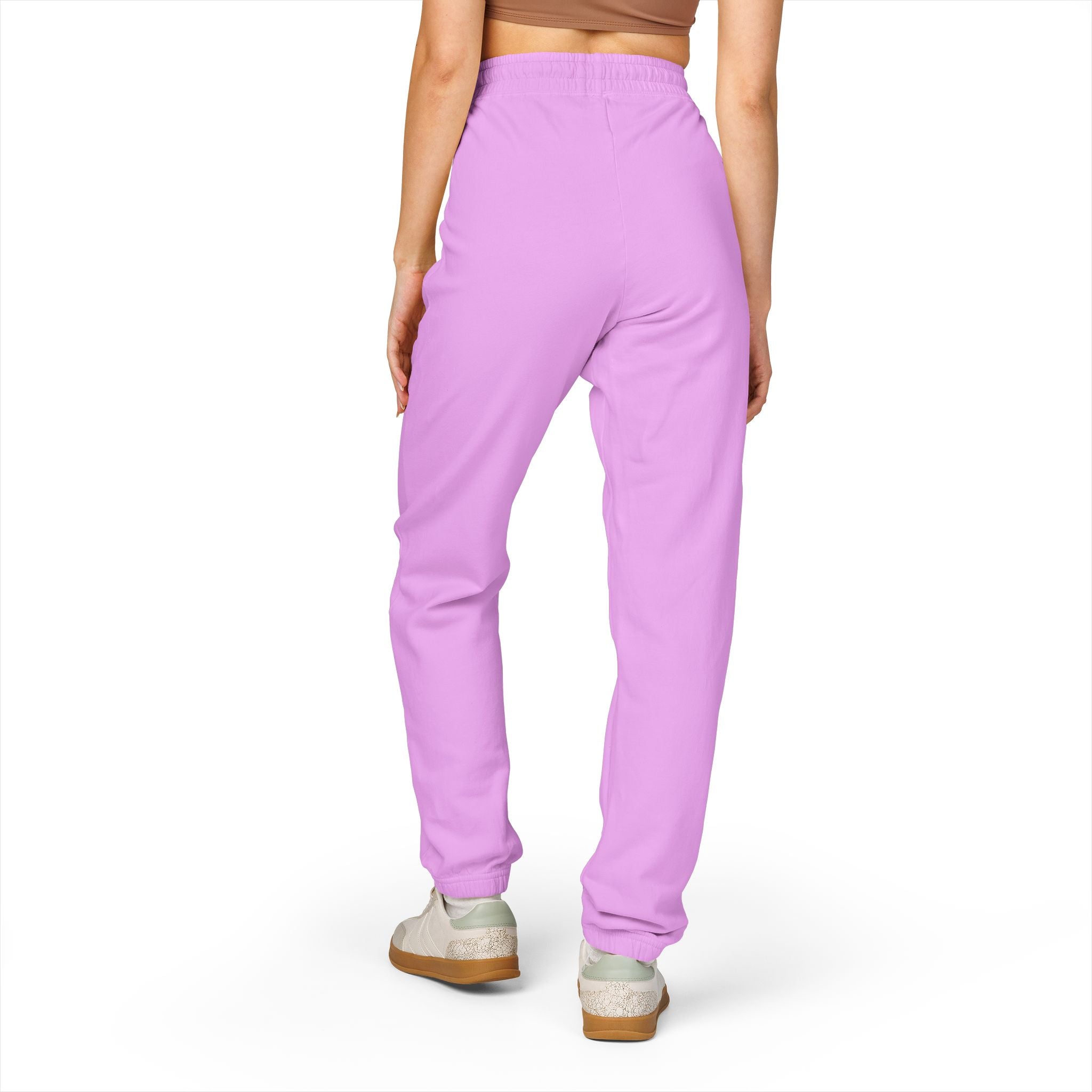 Fleece Sweatpants - Vibrant Cannabis Leaf Design by Studio Blitz