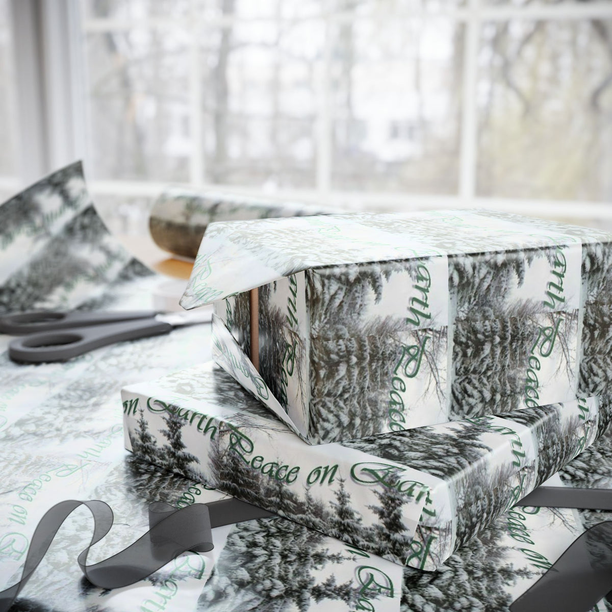 Elegant Holiday Gift Wrapping Paper by Studio Blitz