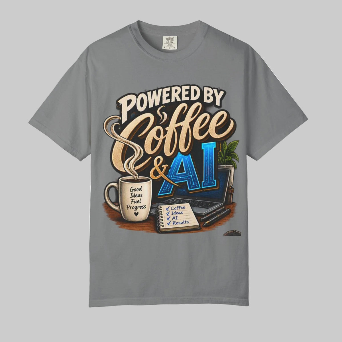 Powered by Coffee & AI T-Shirt