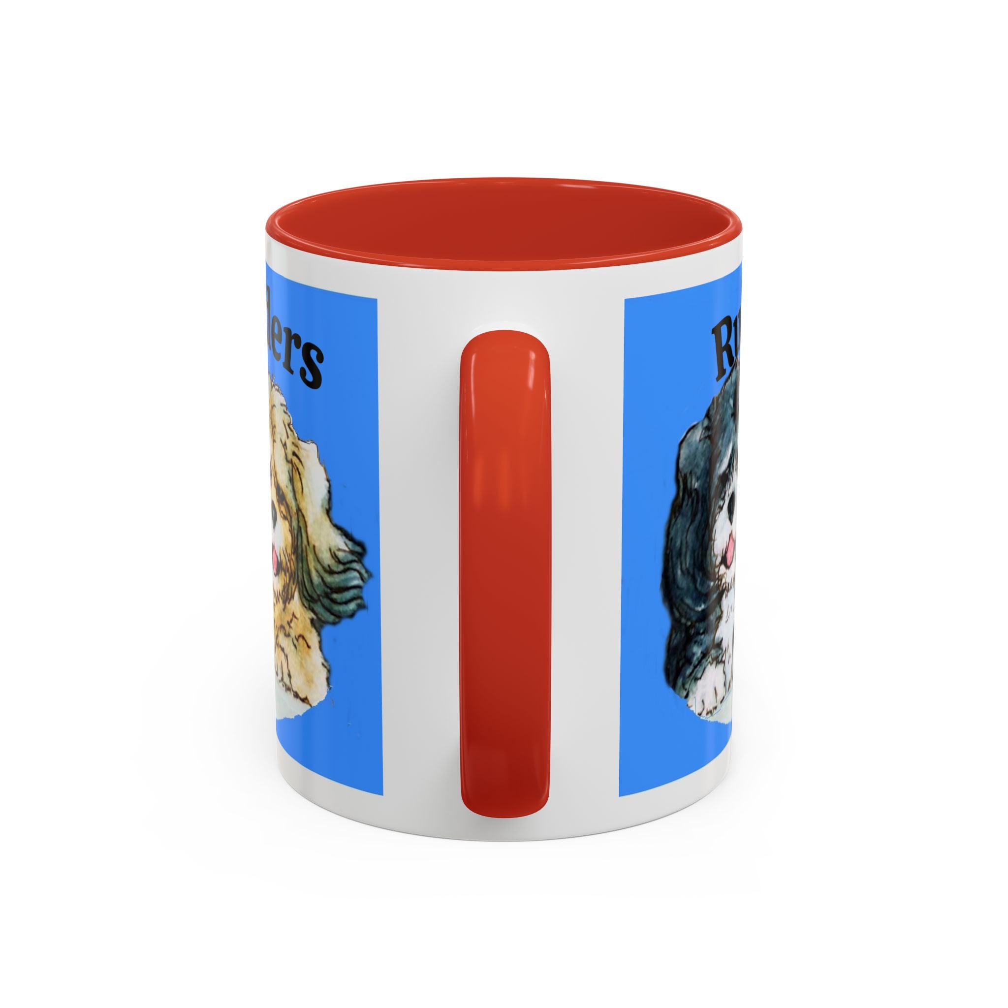 Ruff Riders Dog Mug — Cute Dog Car Riding Duo Accent Mug (11/15oz)