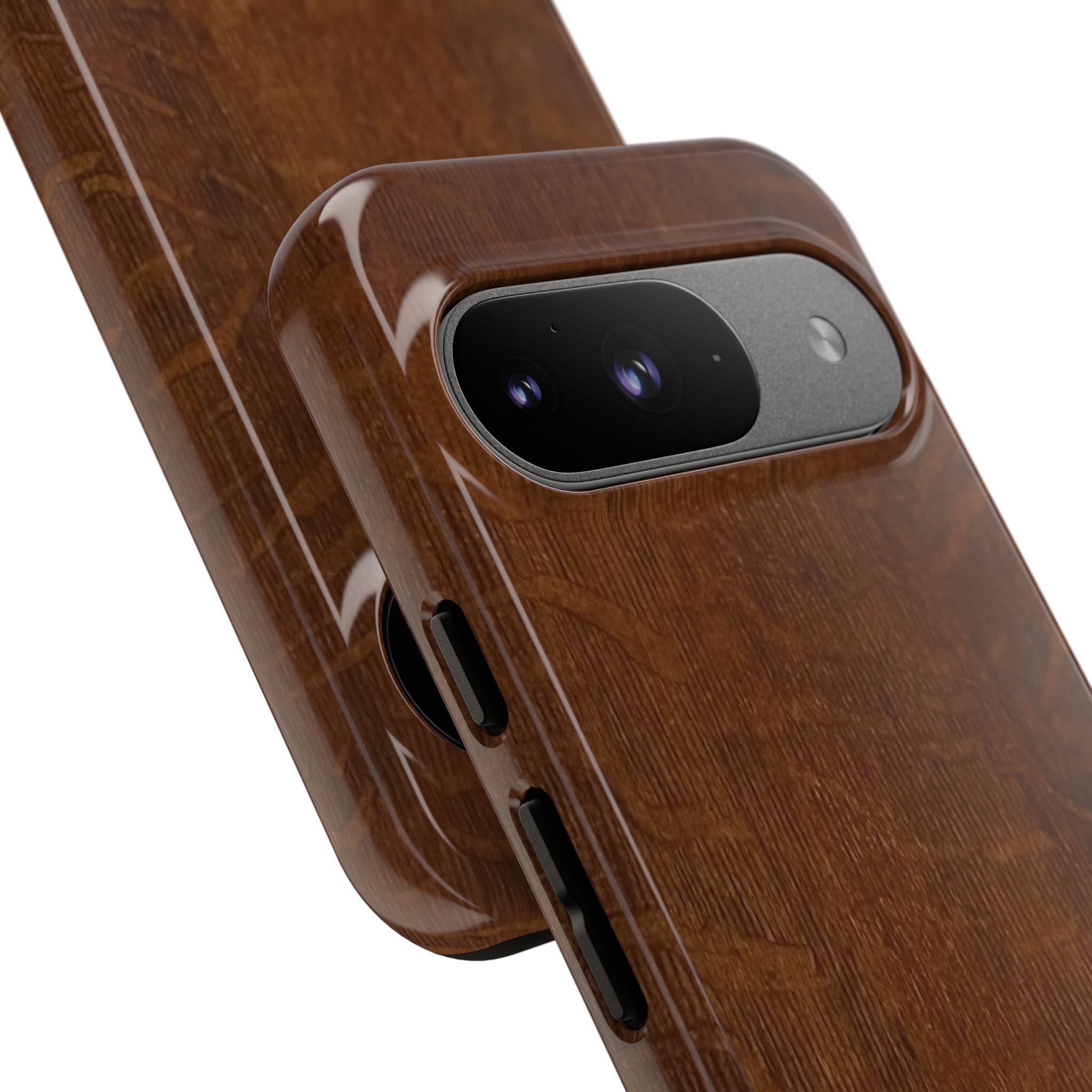 Phone case with 3D Wrap Unique Wood Grain Design - Tough and Durable in Glossy or Matte finish