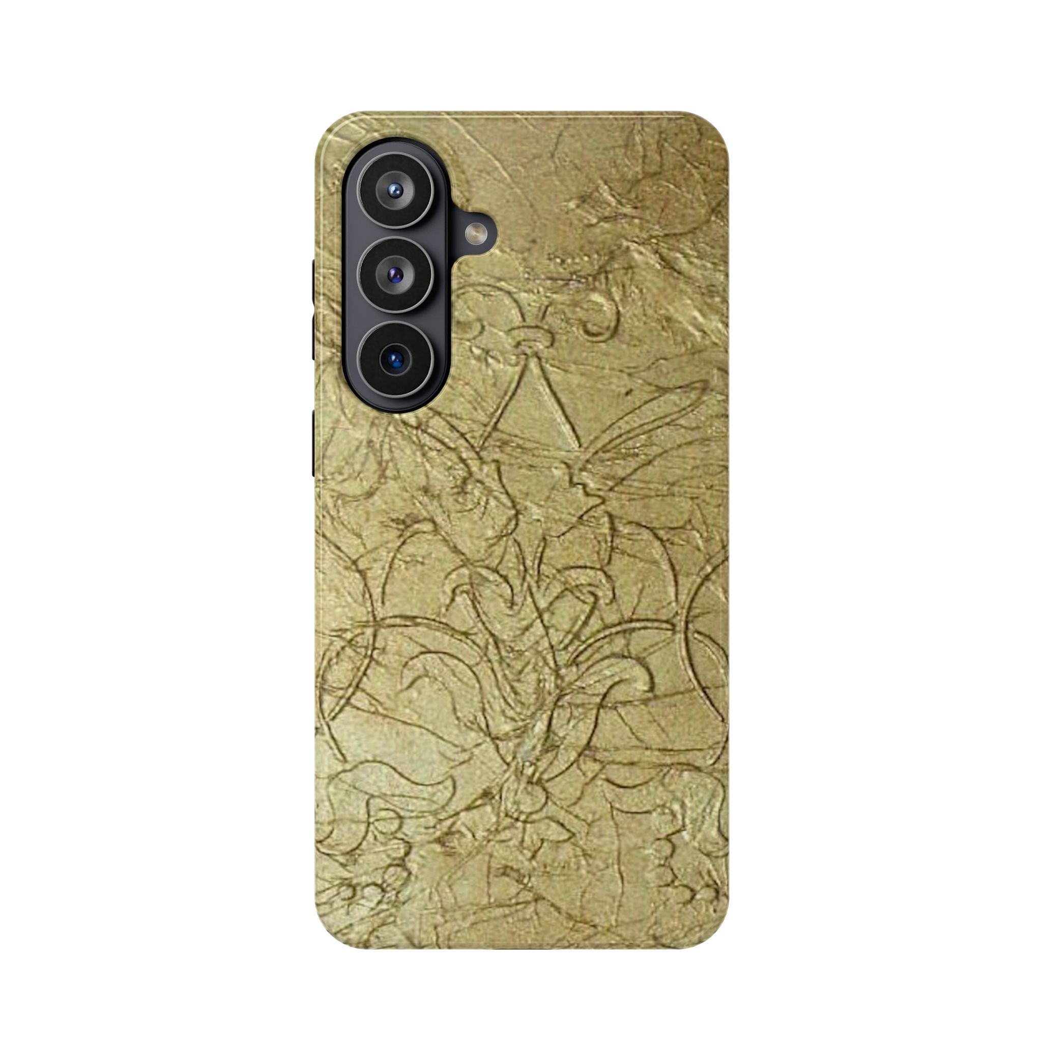 Phone Case - Magnetic Impact in Antique Gold Scroll
