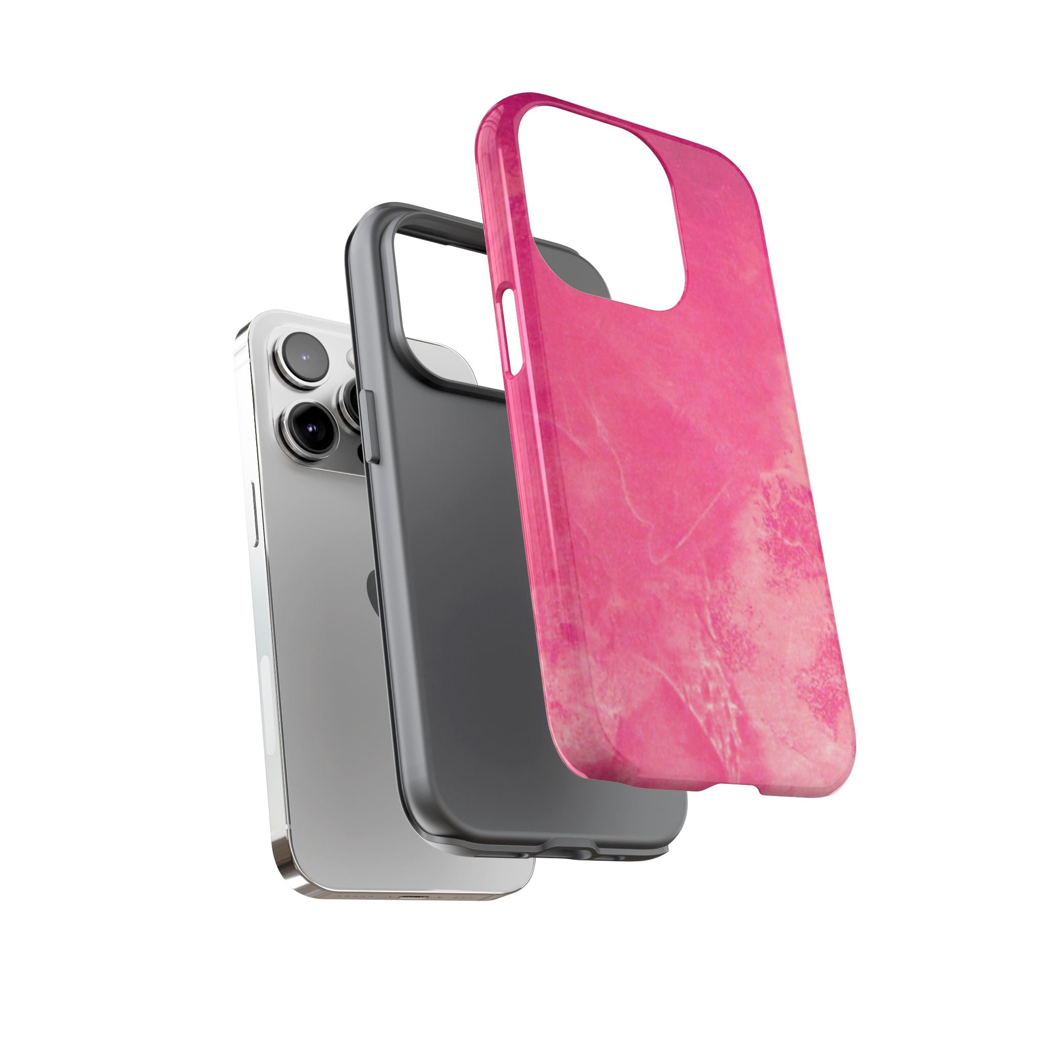 Phone Case - Pink Abstract Art Design - durable & stylish