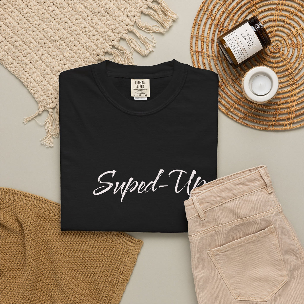 Suped-Up Minimalist Lettering T-Shirt