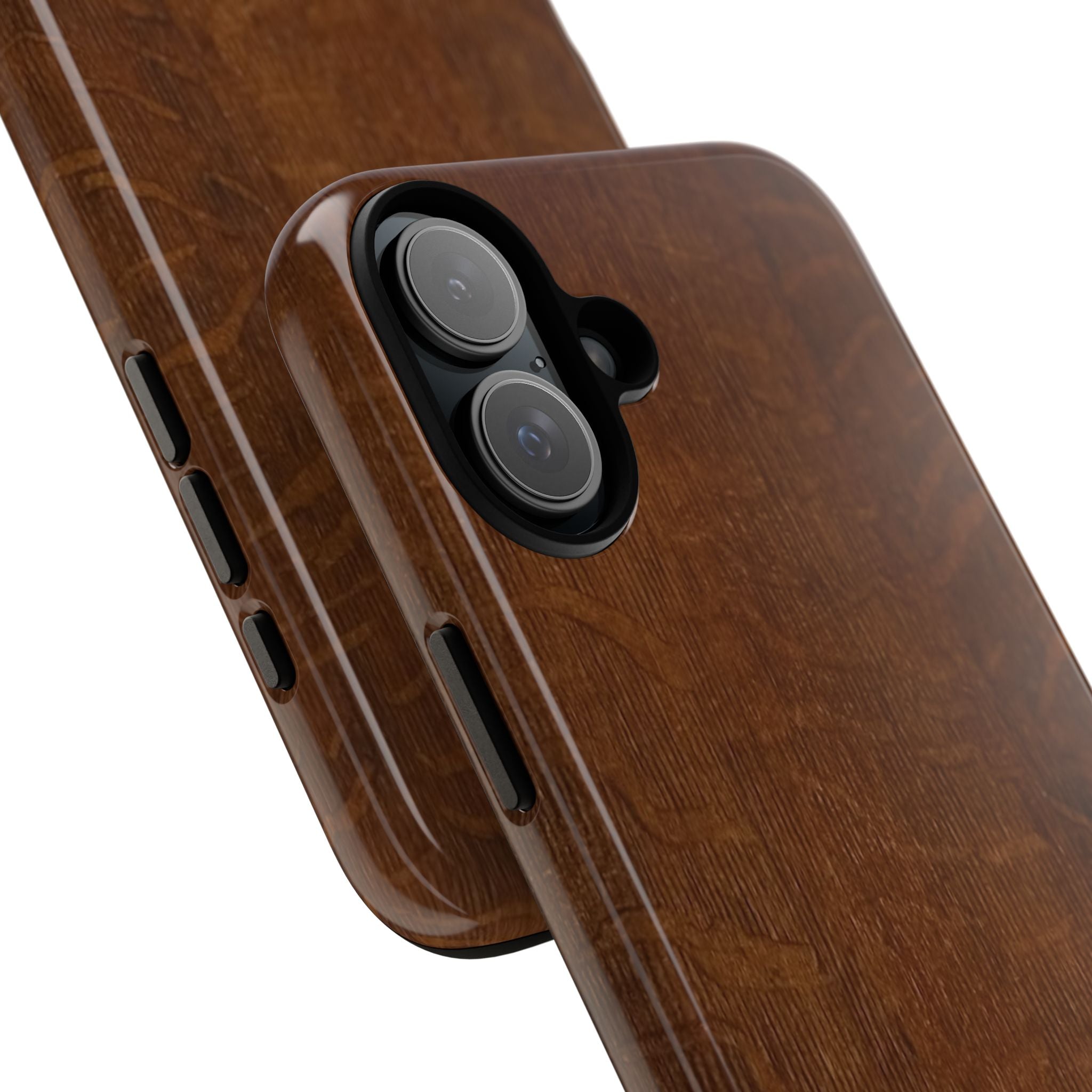 Phone case with 3D Wrap Unique Wood Grain Design - Tough and Durable in Glossy or Matte finish
