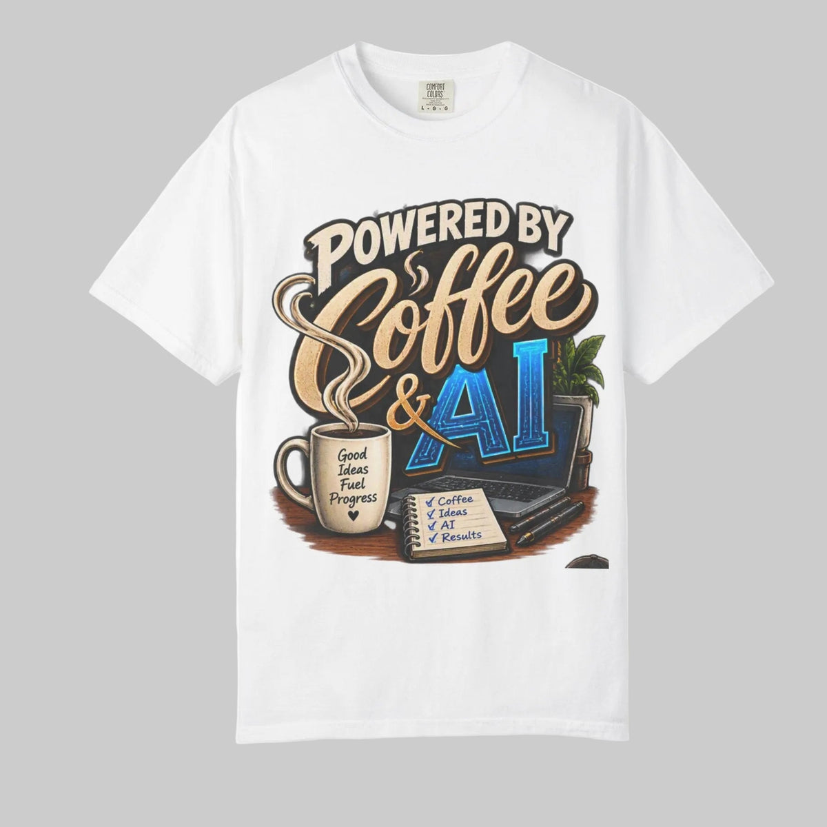 Powered by Coffee & AI T-Shirt
