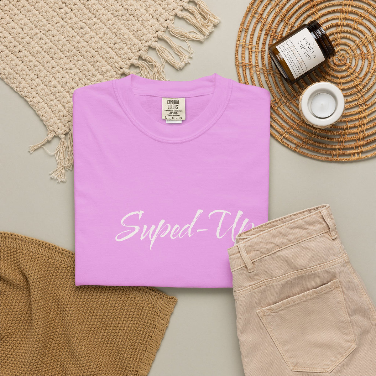Suped-Up Minimalist Lettering T-Shirt