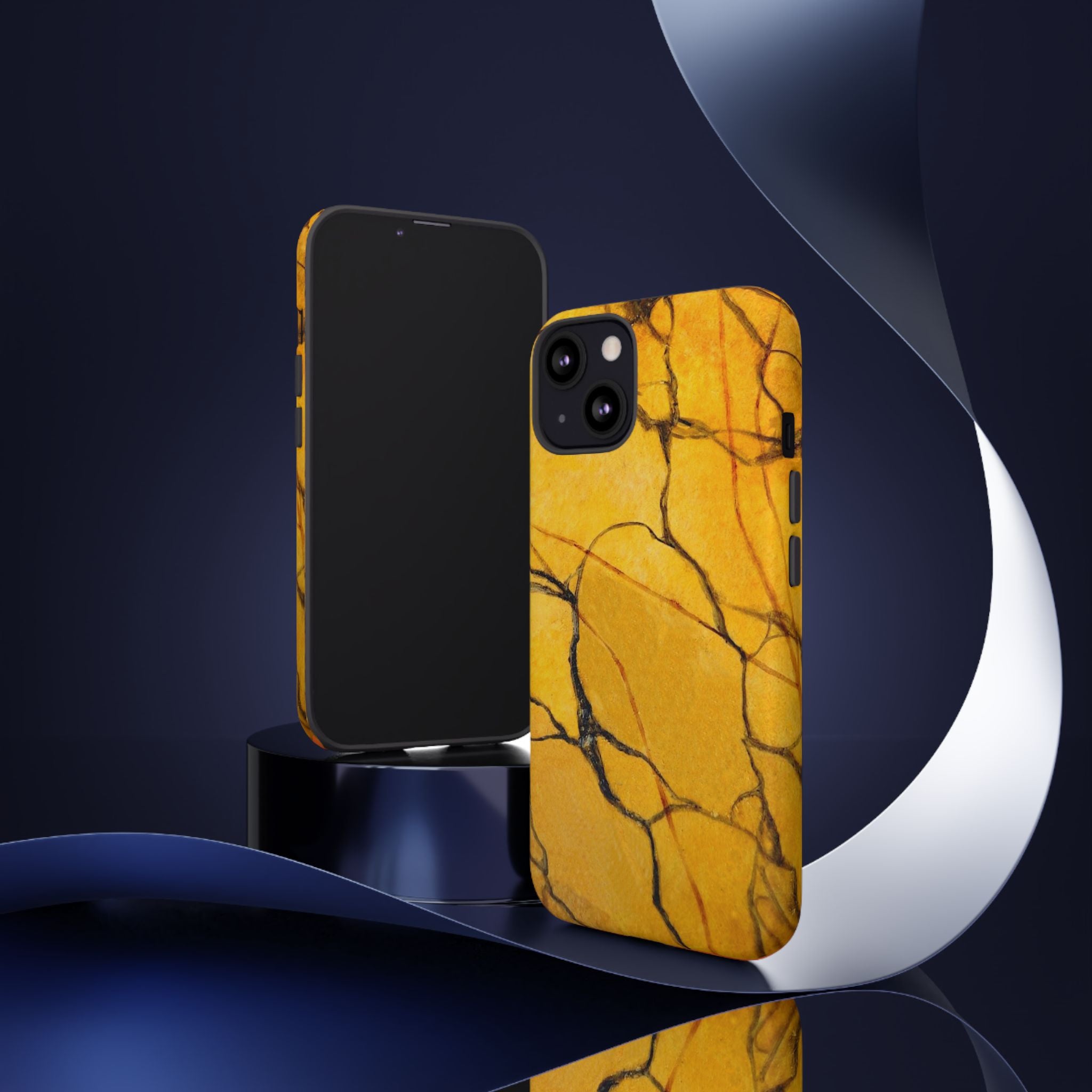 Phone Case - Sexy Gold Marble Design with Tough Protective Cover
