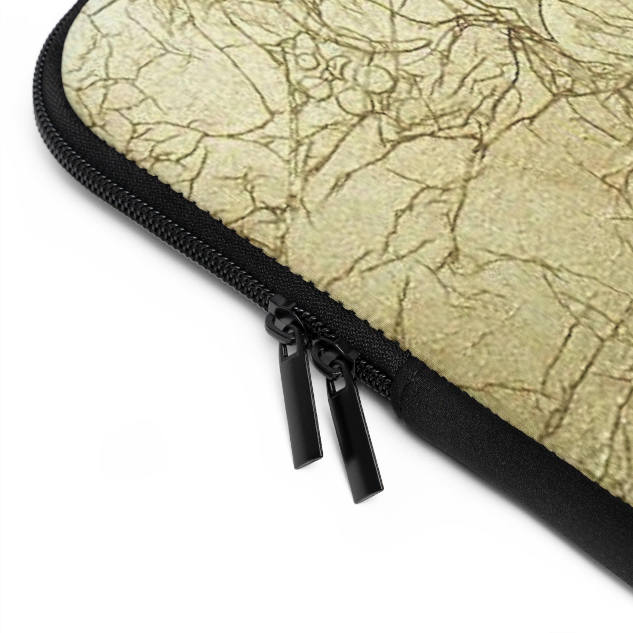 Laptop Sleeve in Elegant Gold Embossed Design