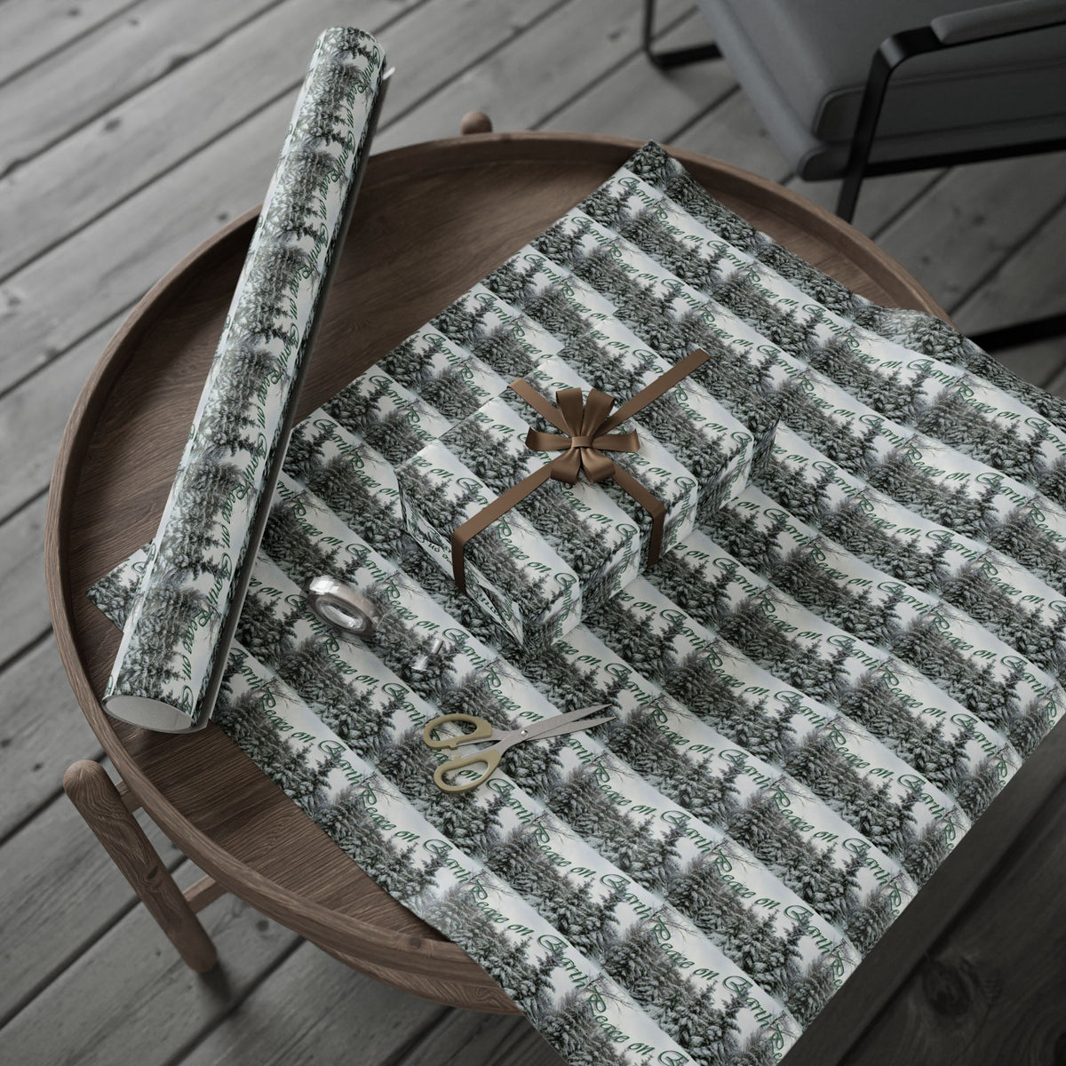Elegant Holiday Gift Wrapping Paper by Studio Blitz