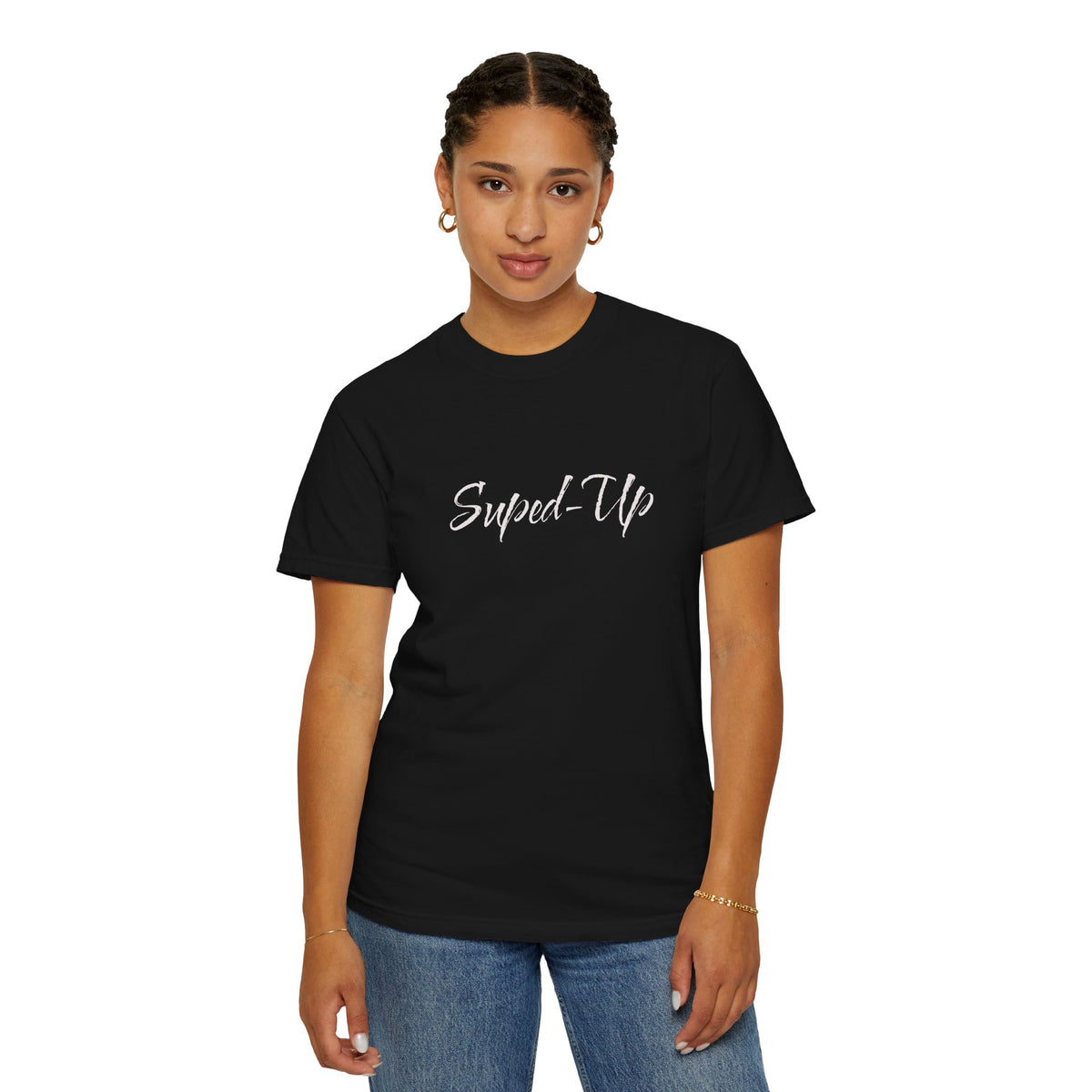 Suped-Up Minimalist Lettering T-Shirt