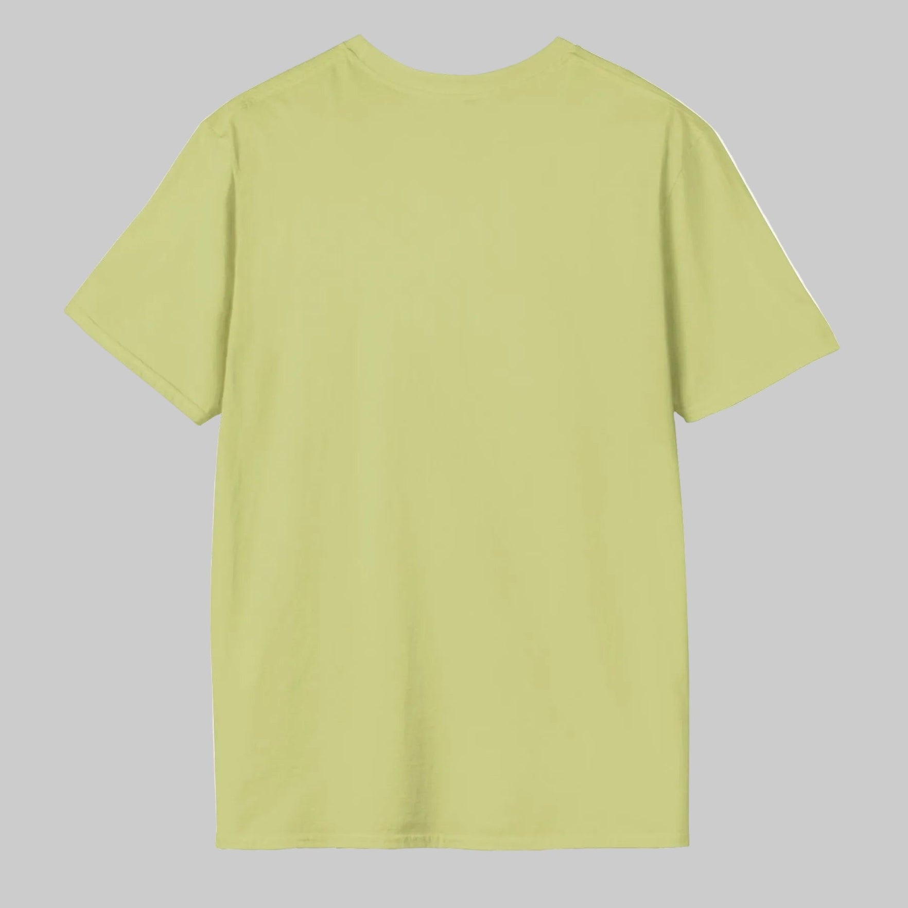 Unisex crewneck t-shirt shown from the back with crewneck in soft ring-spun cotton will become an easy favorite.