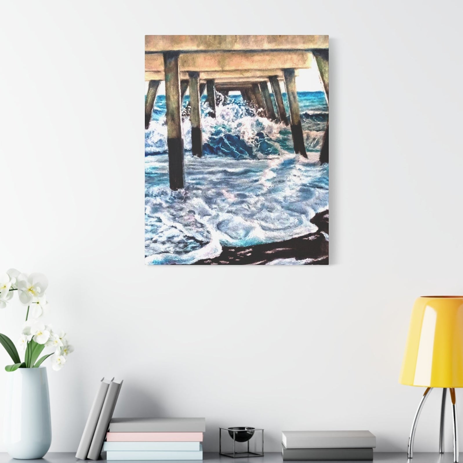 Wrapped Canvas Print of beautiful dramatic seascape in 2 sizes