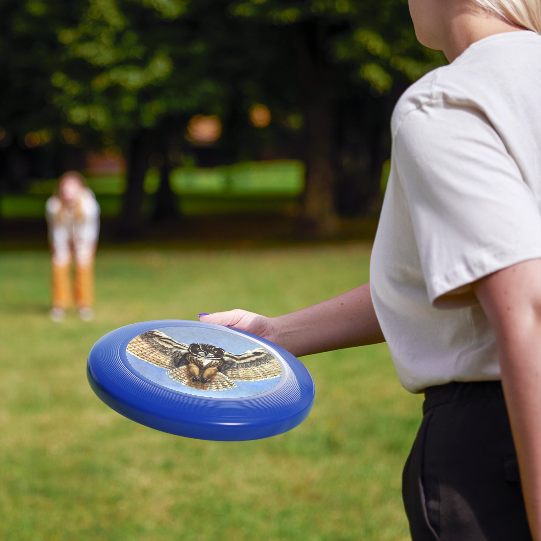 Painted Flying Owl Frisbee - choose from 5 Vibrant colors