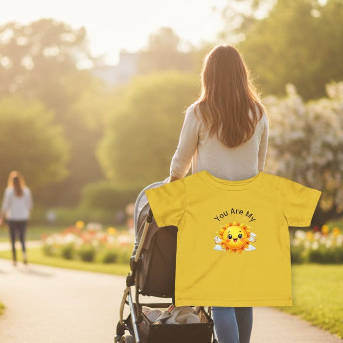 You Are My Sunshine Toddler Tee in Butter Color - 7 colors available