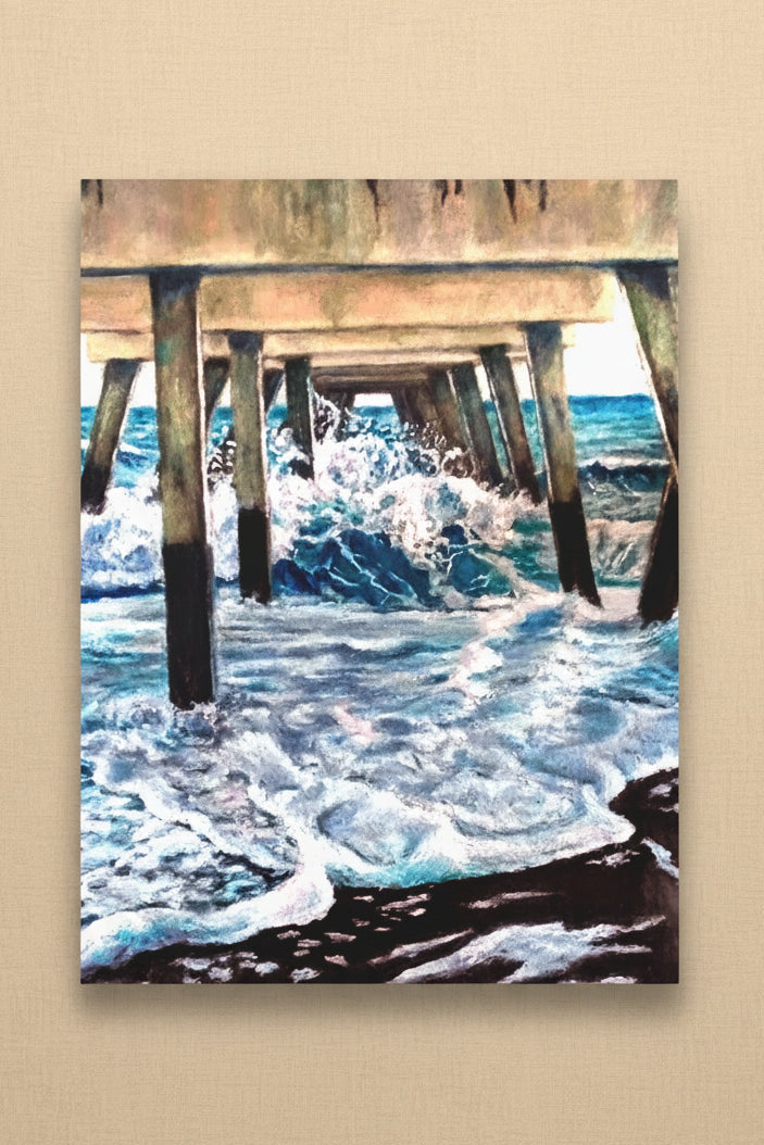 reproduction of a dramatic seascape on canvas print