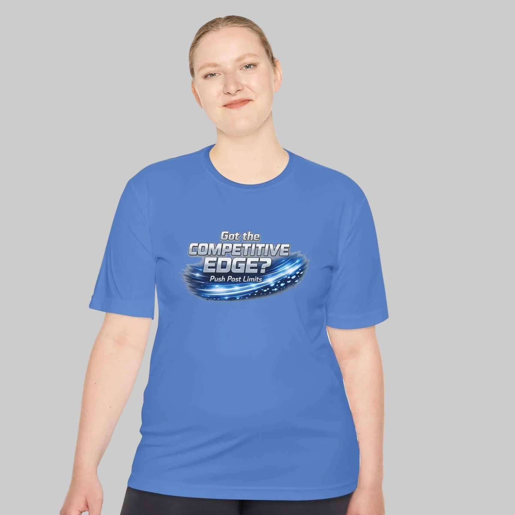 Carolina Blue performance Tee that is lightweight and fast drying polyester