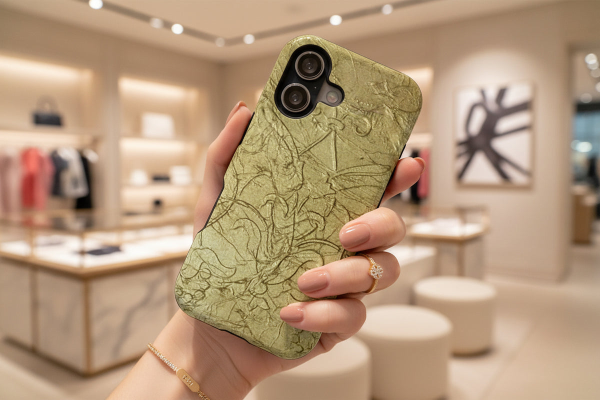 slim phone case that's fashion forward but tough for knocks and impacts in glossy or matte finish