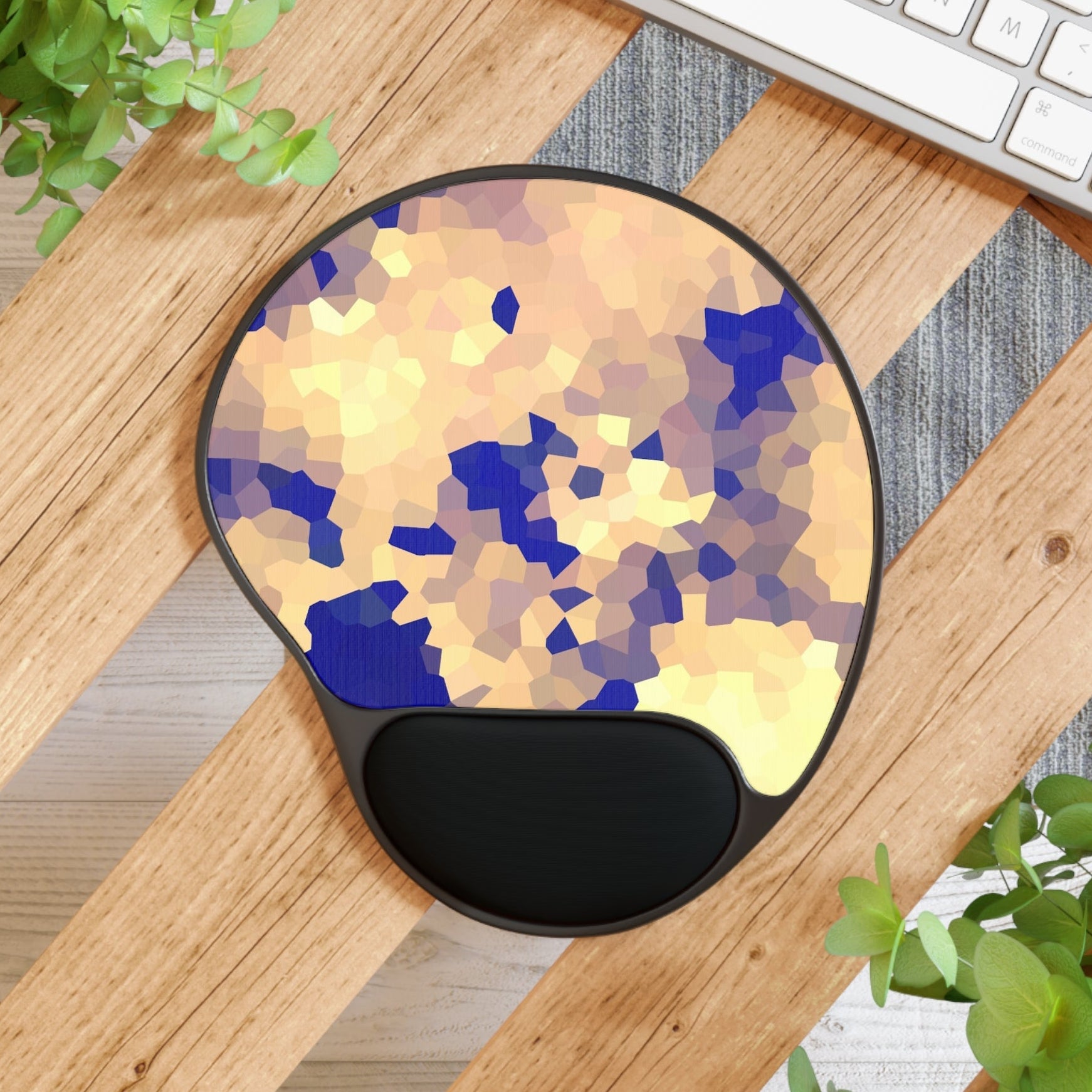 Abstract Art Mouse pad with wrist pad support