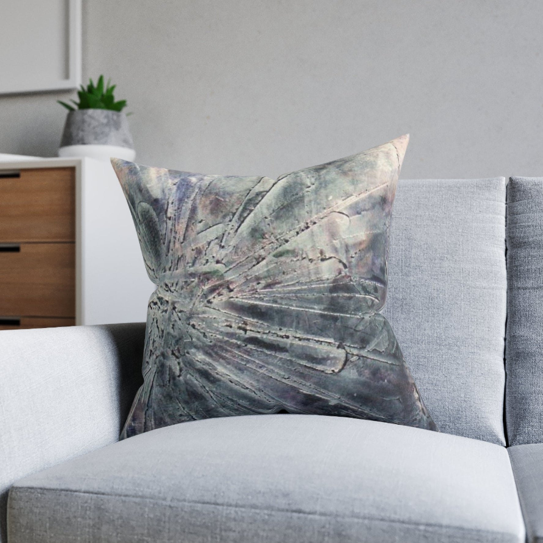 Large Decorative abstract pillow adds a stylish touch to any room