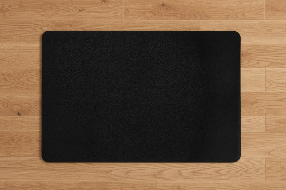 Black non-slip back of the FurBaby Love Mat
